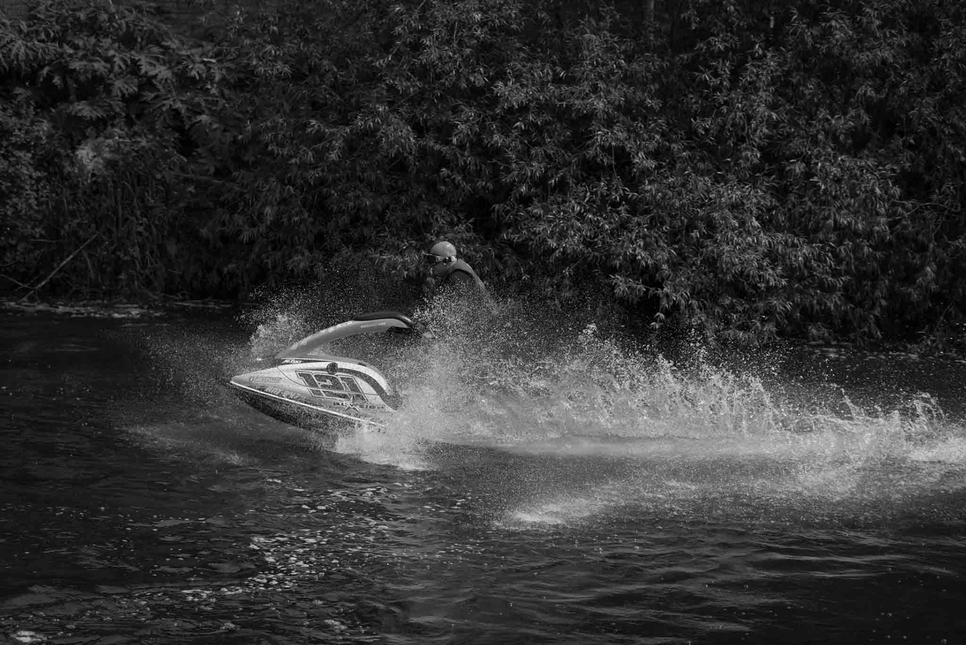 ski jet close up