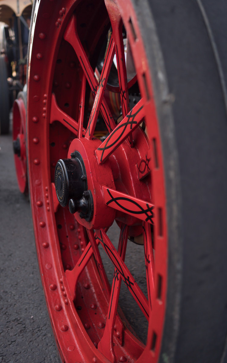 Close up of wheel