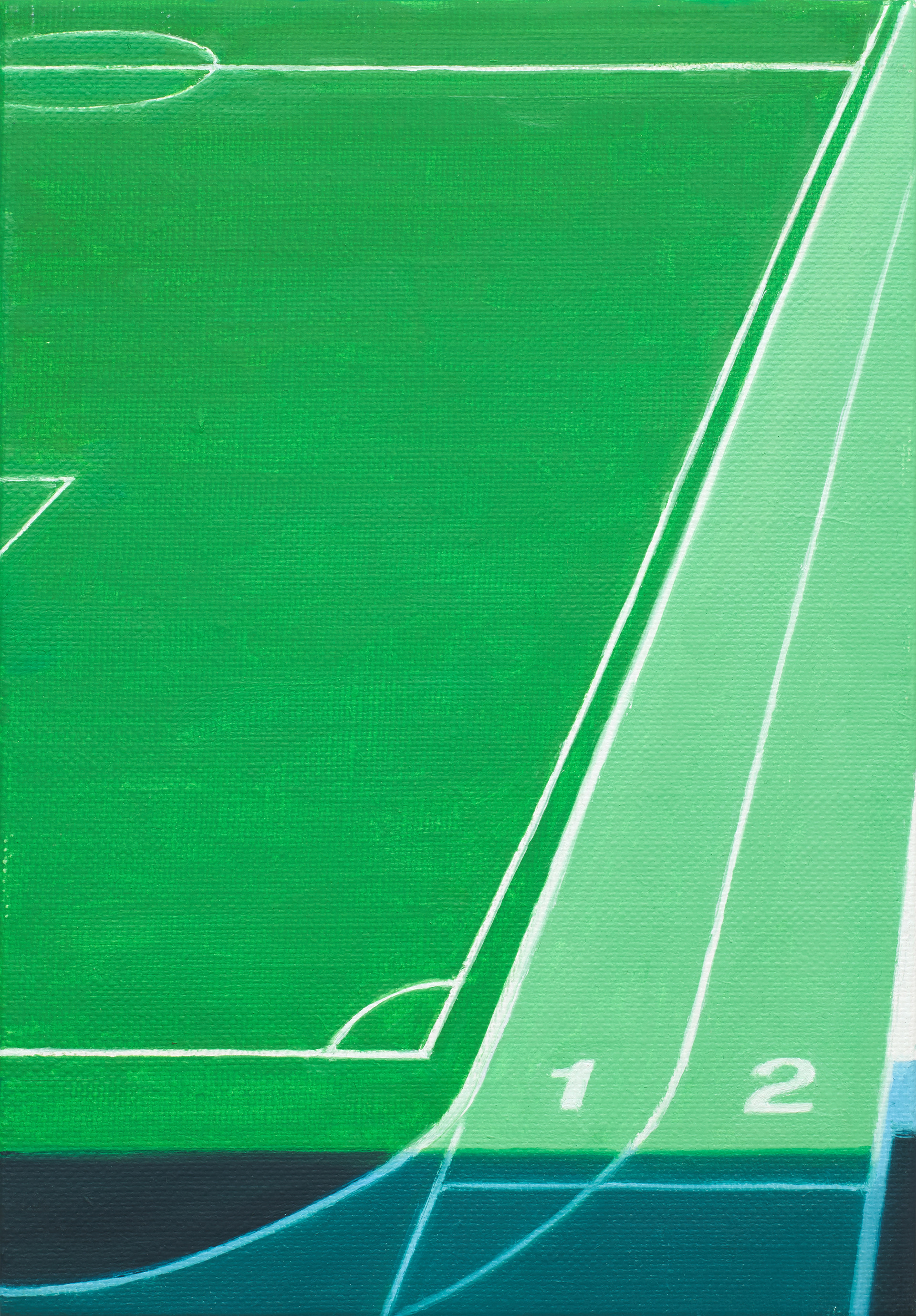 트랙 Track, 2020, oil on linen, 22.7×15.8cm