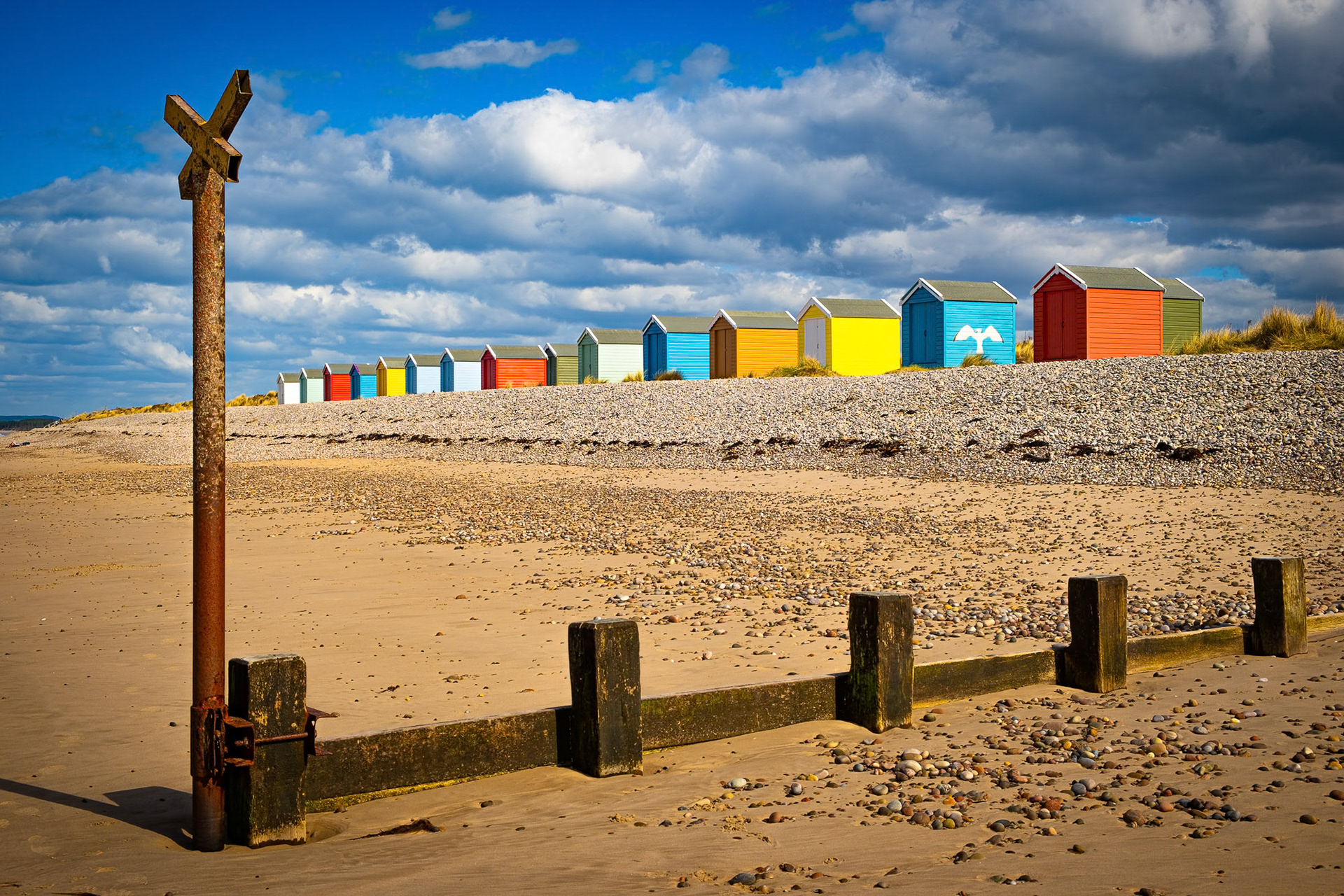 Beach Huts at Findhorn