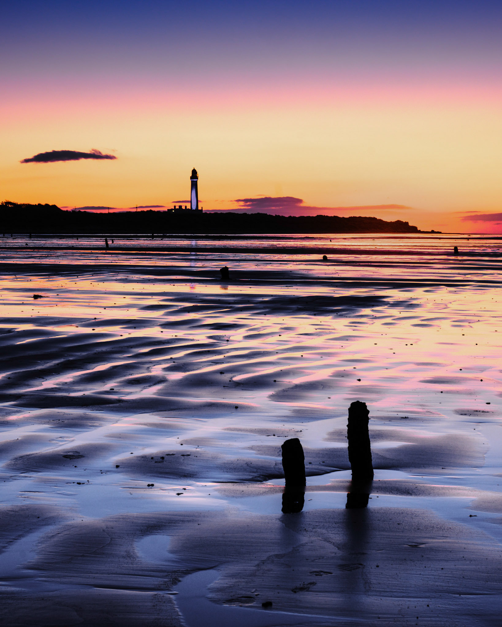 West Beach, Lossiemouth at Sunset
