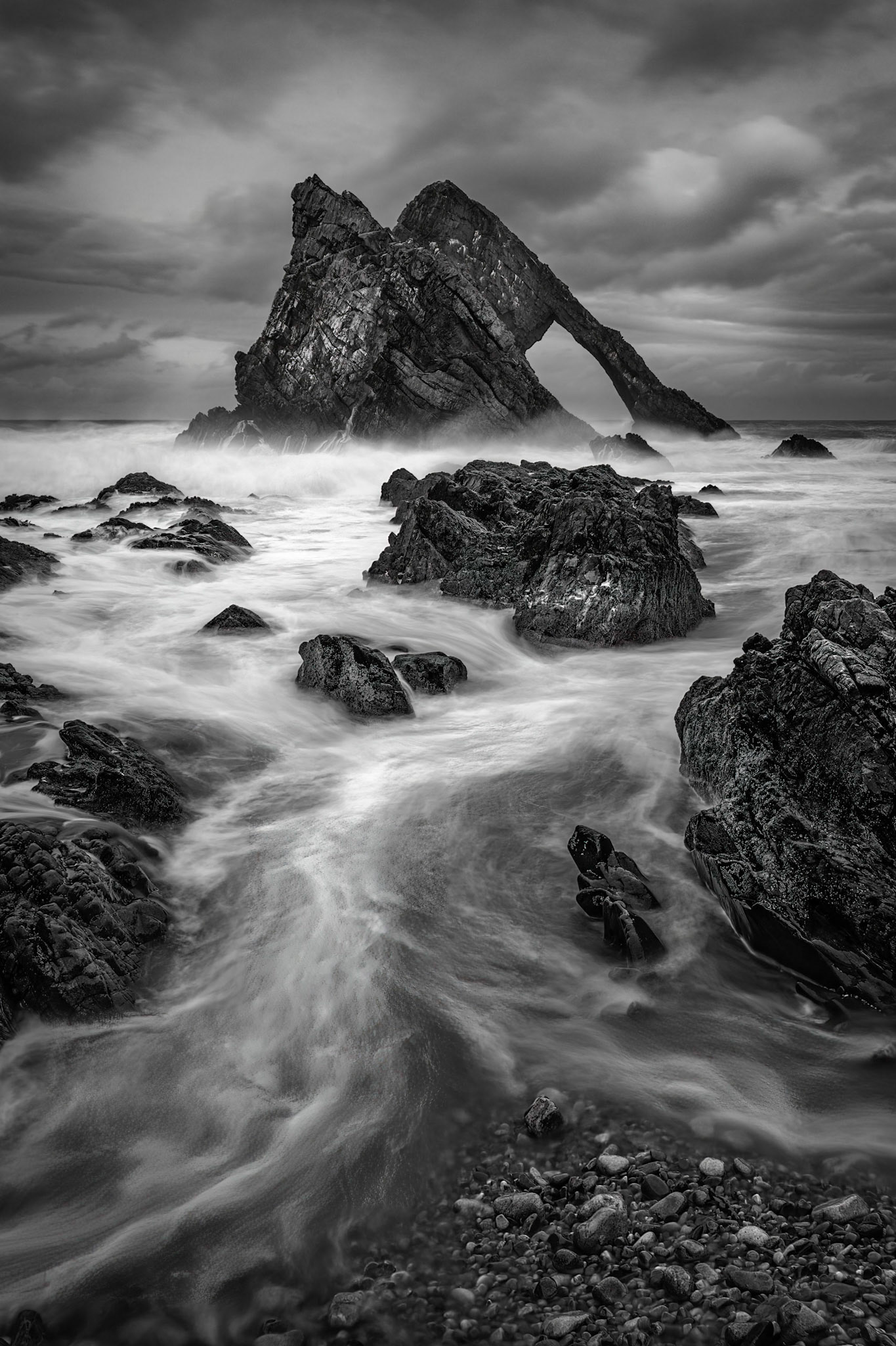 Stormy Day at Bow Fiddle Rock