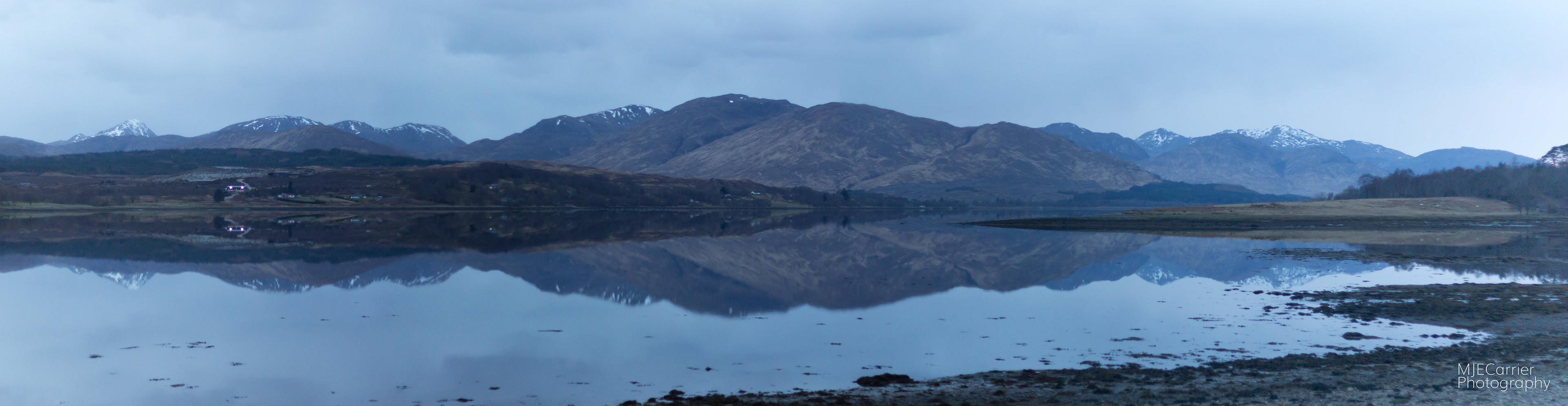 Looking West down Loch Eil from Fassfern.