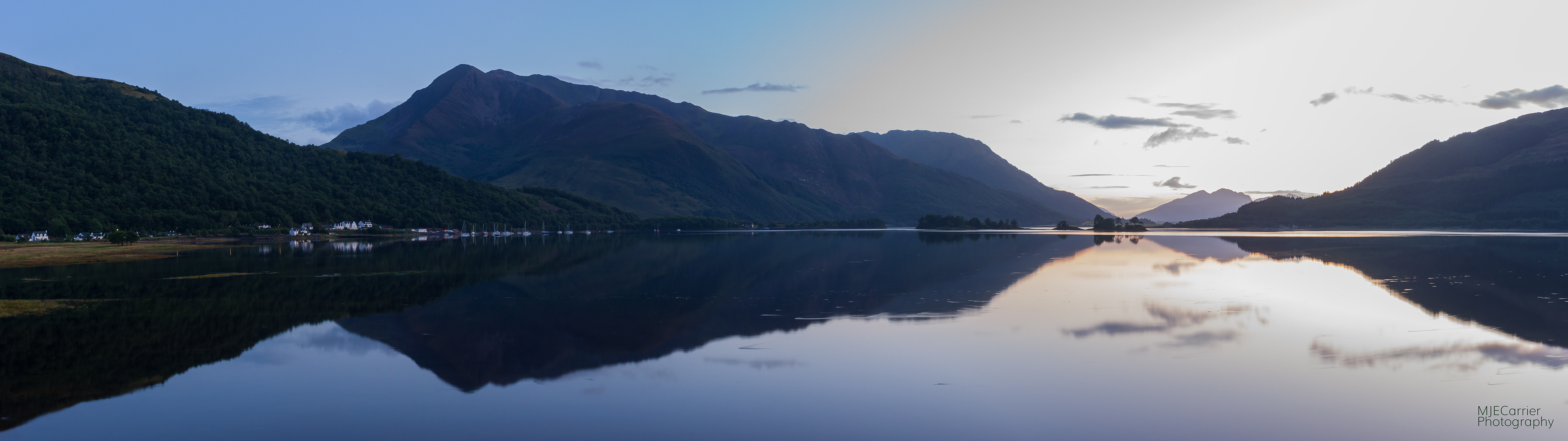 Loch Leven and Ballachulish at dusk
