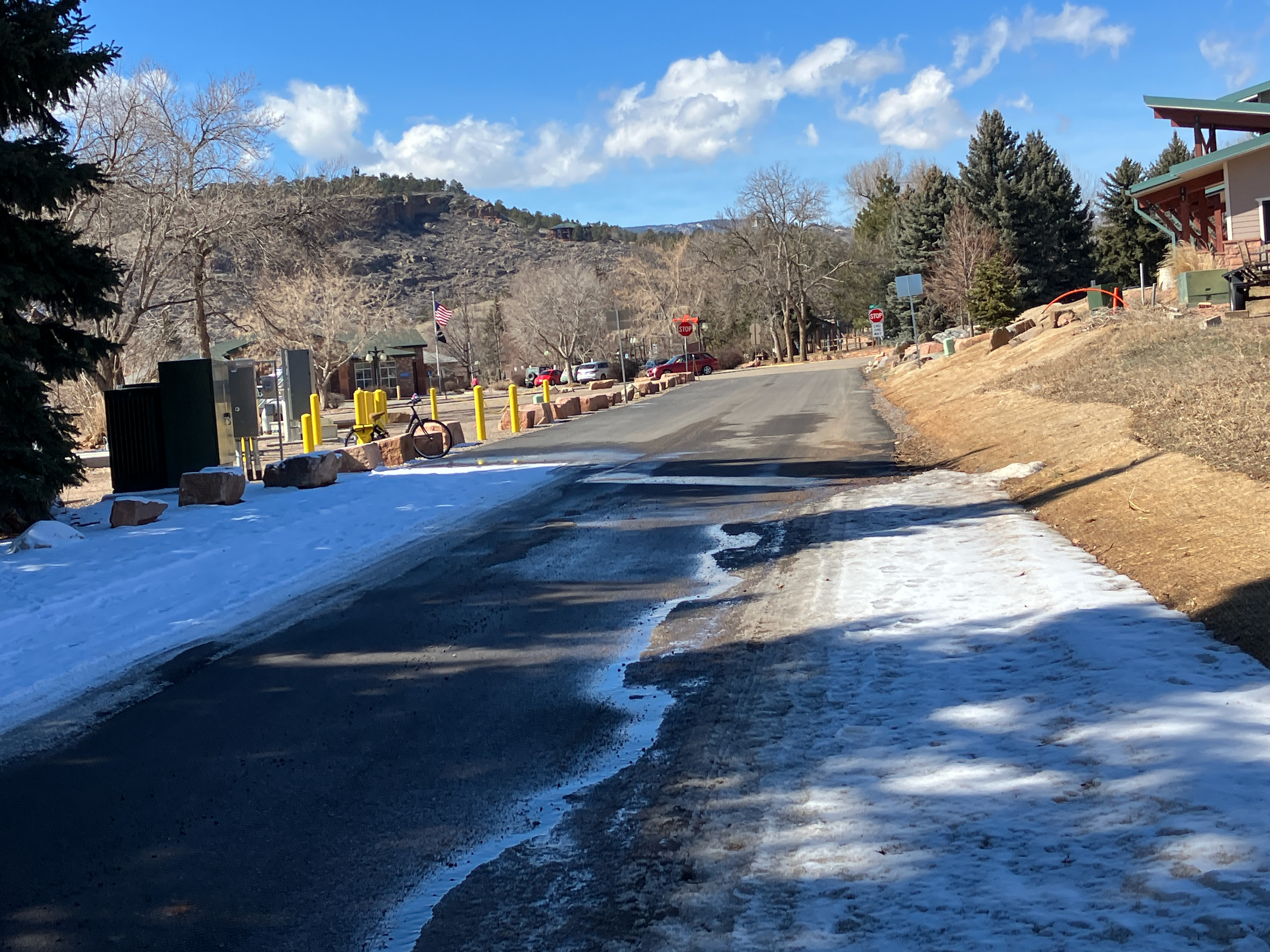 Current conditions of Railroad Avenue (2023)