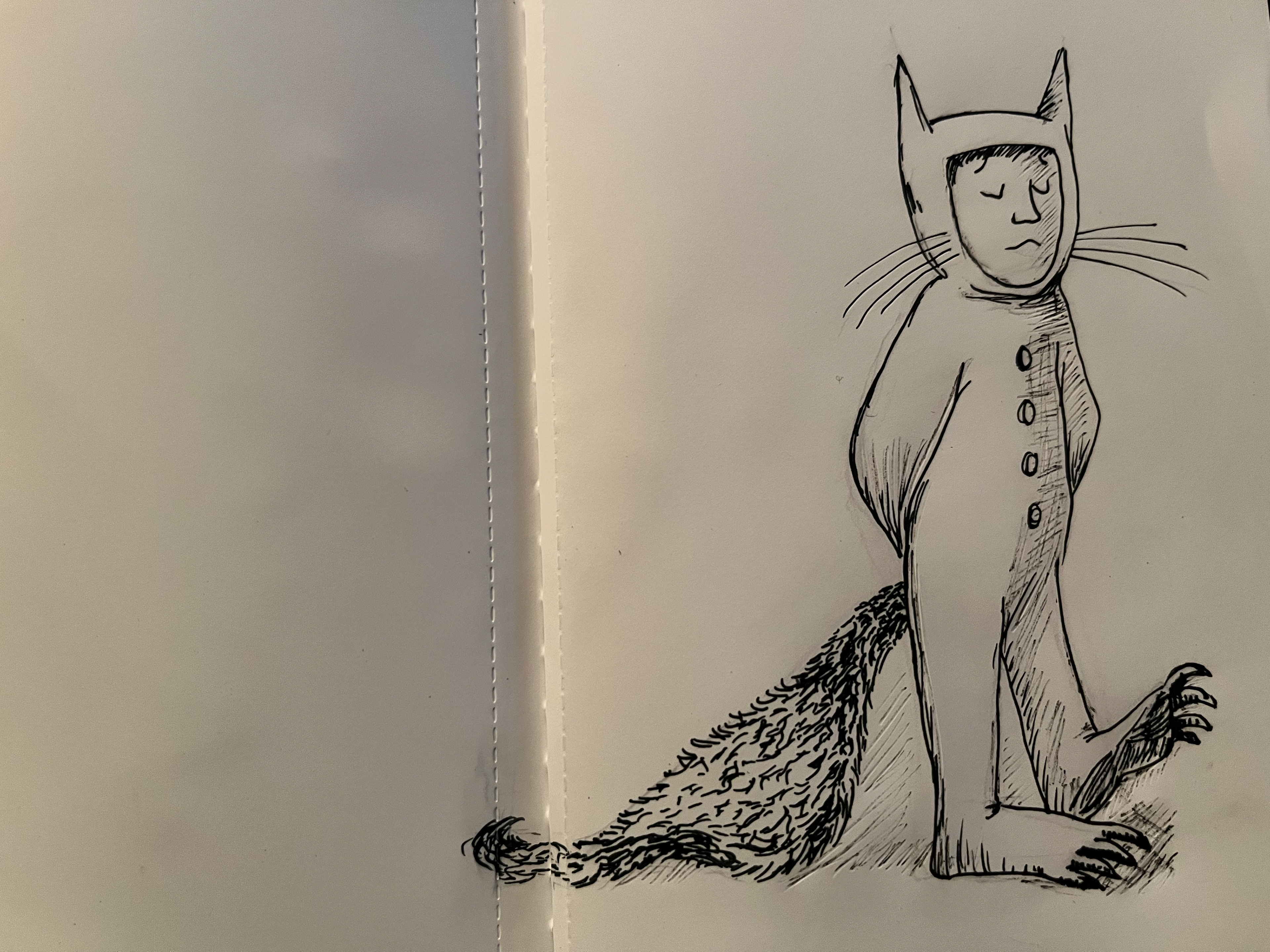 Maurice Sendak drawing on stone paper
