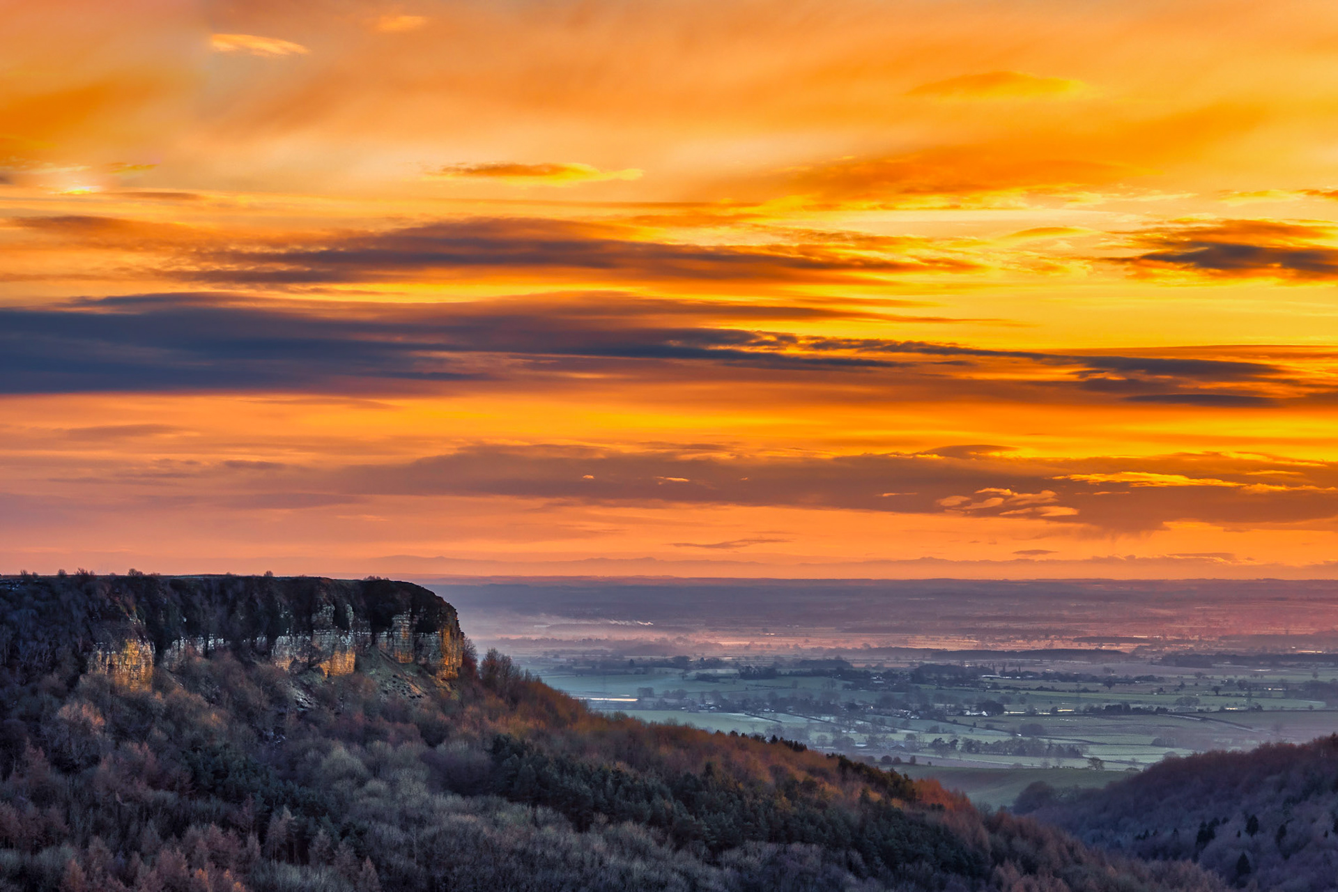 Finest View In England Sunset - Sutton Bank