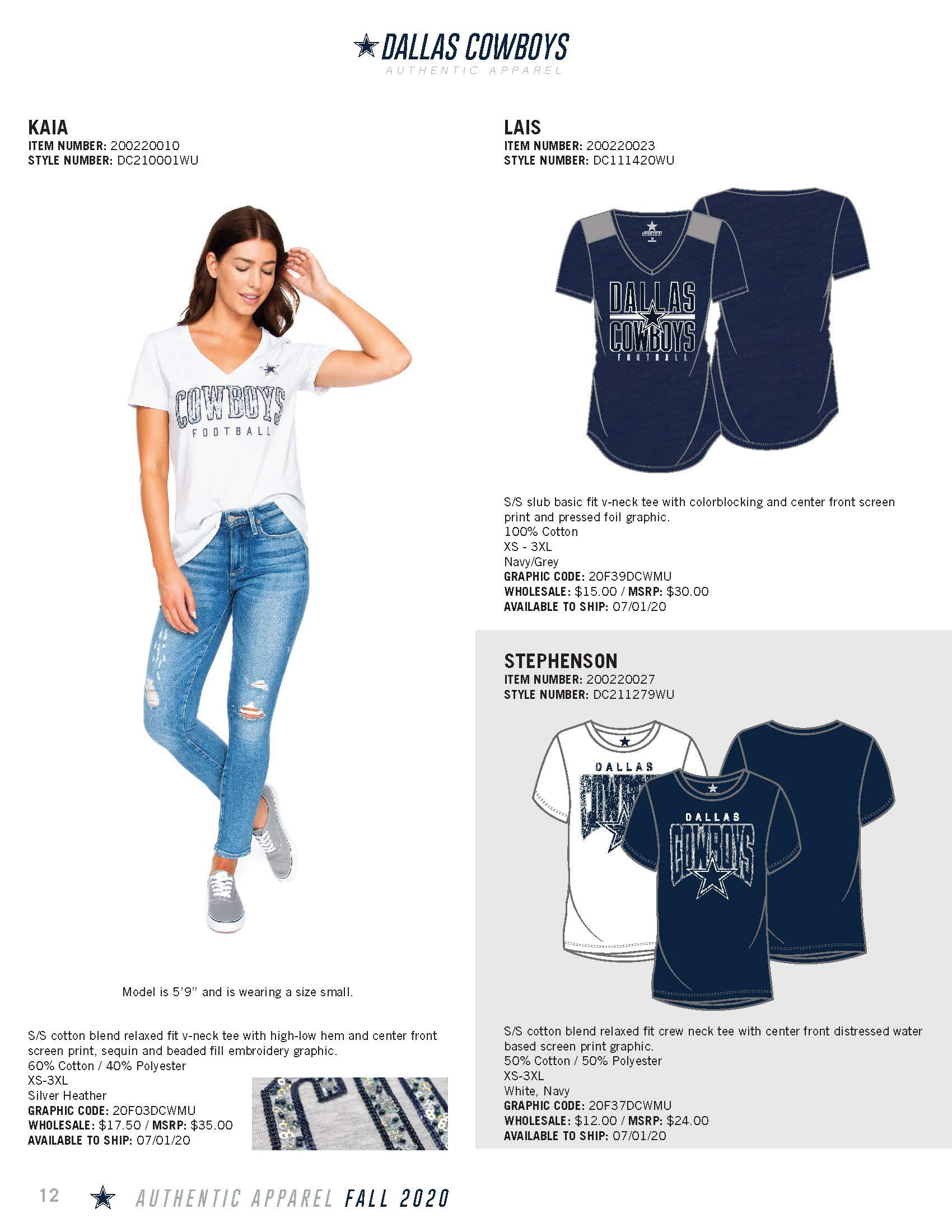 Dallas Cowboys Women's Kaia T-Shirt