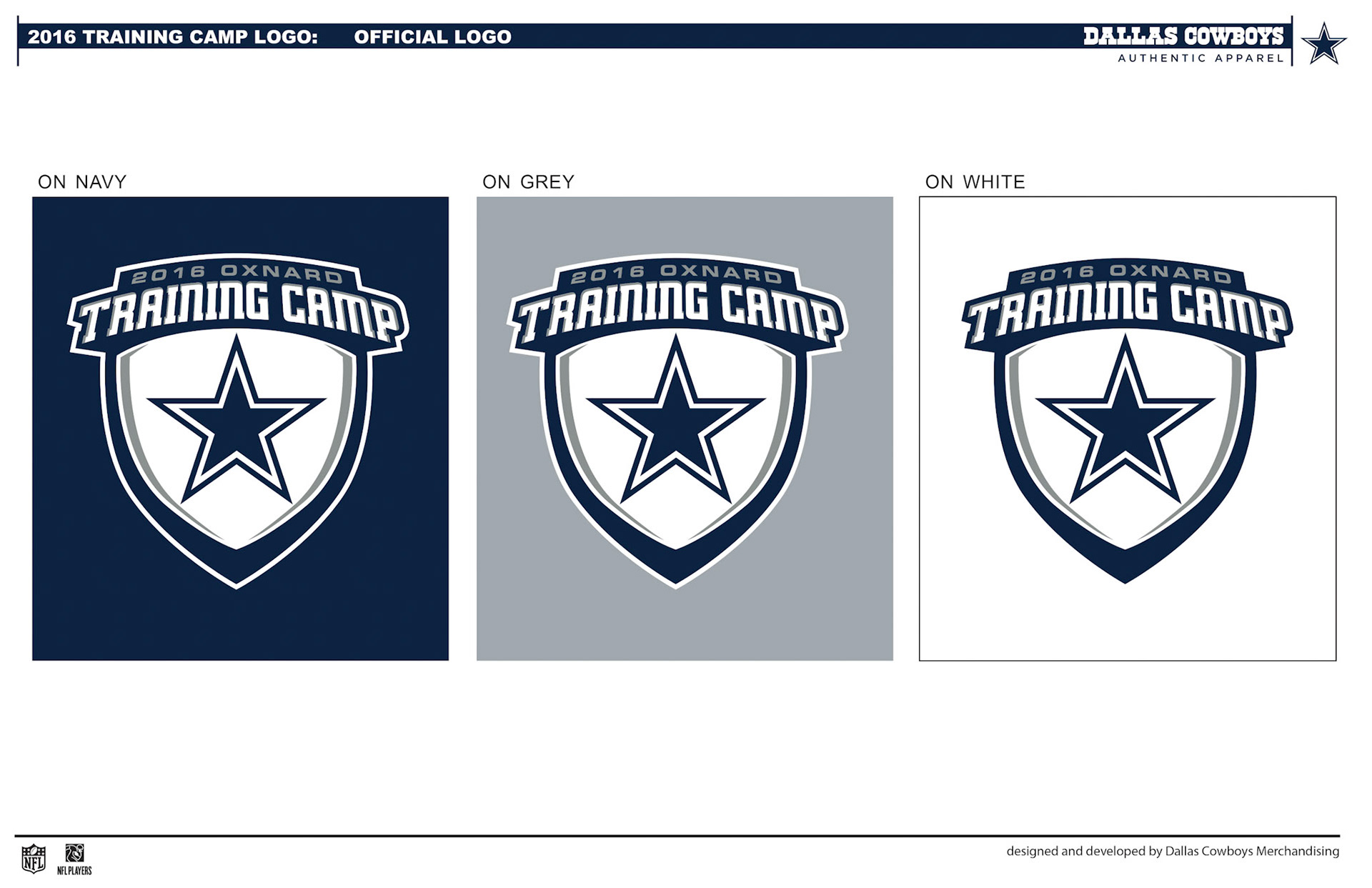 2016 Official Training Camp Logo