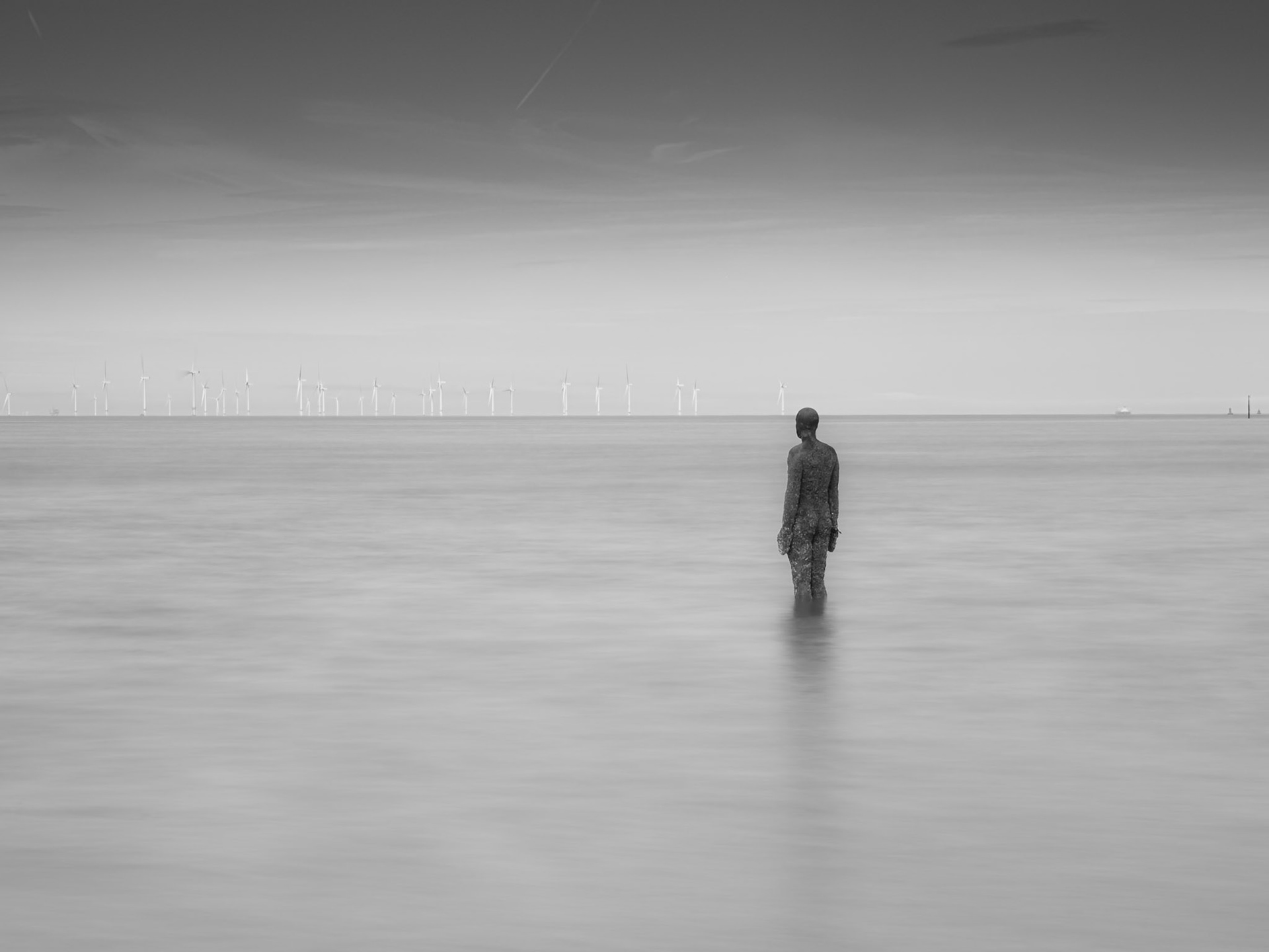 Crosby, Gormley statue