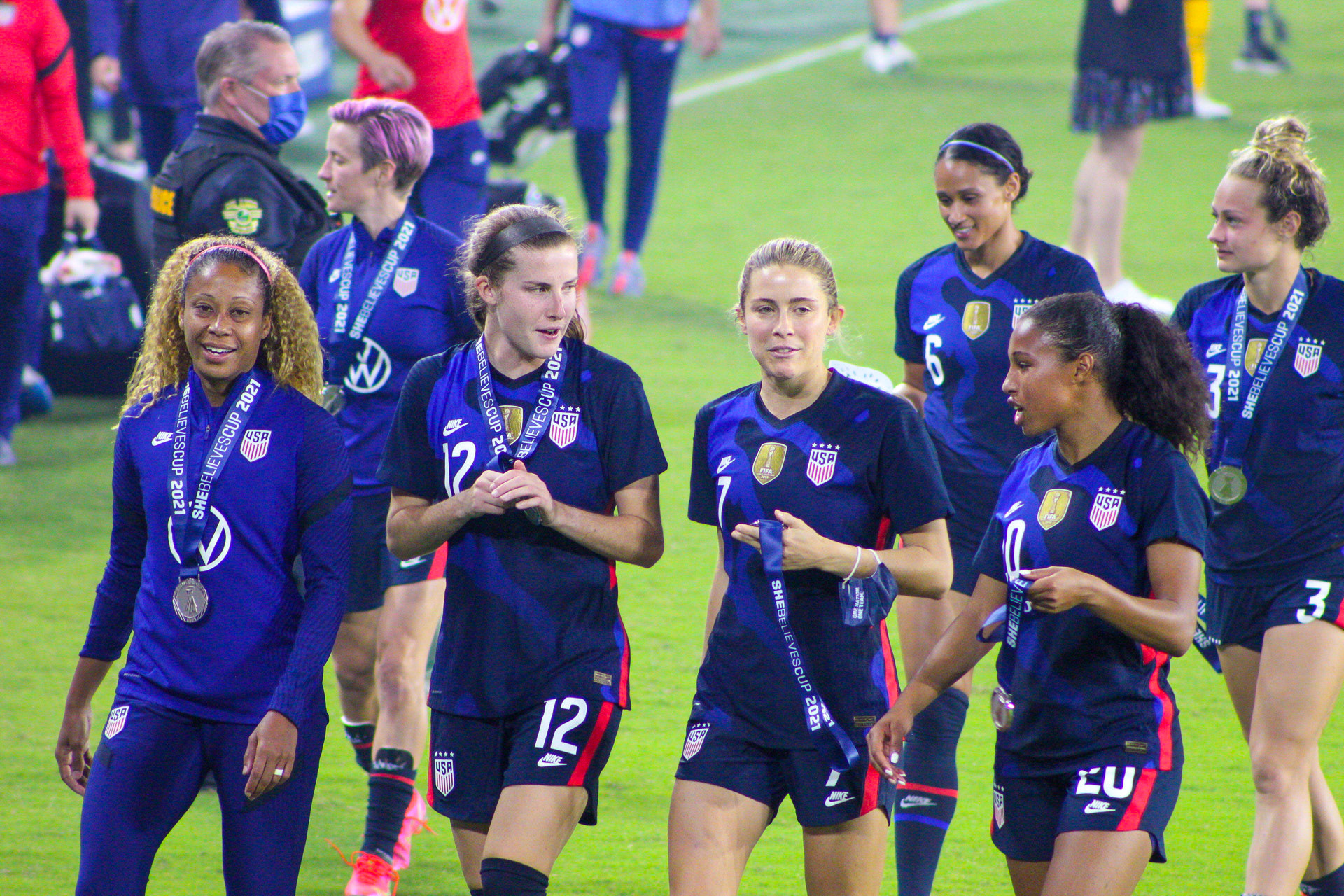 Casey Krueger, Tierna Davidson, Abby Dahlkemper, Midge Purce