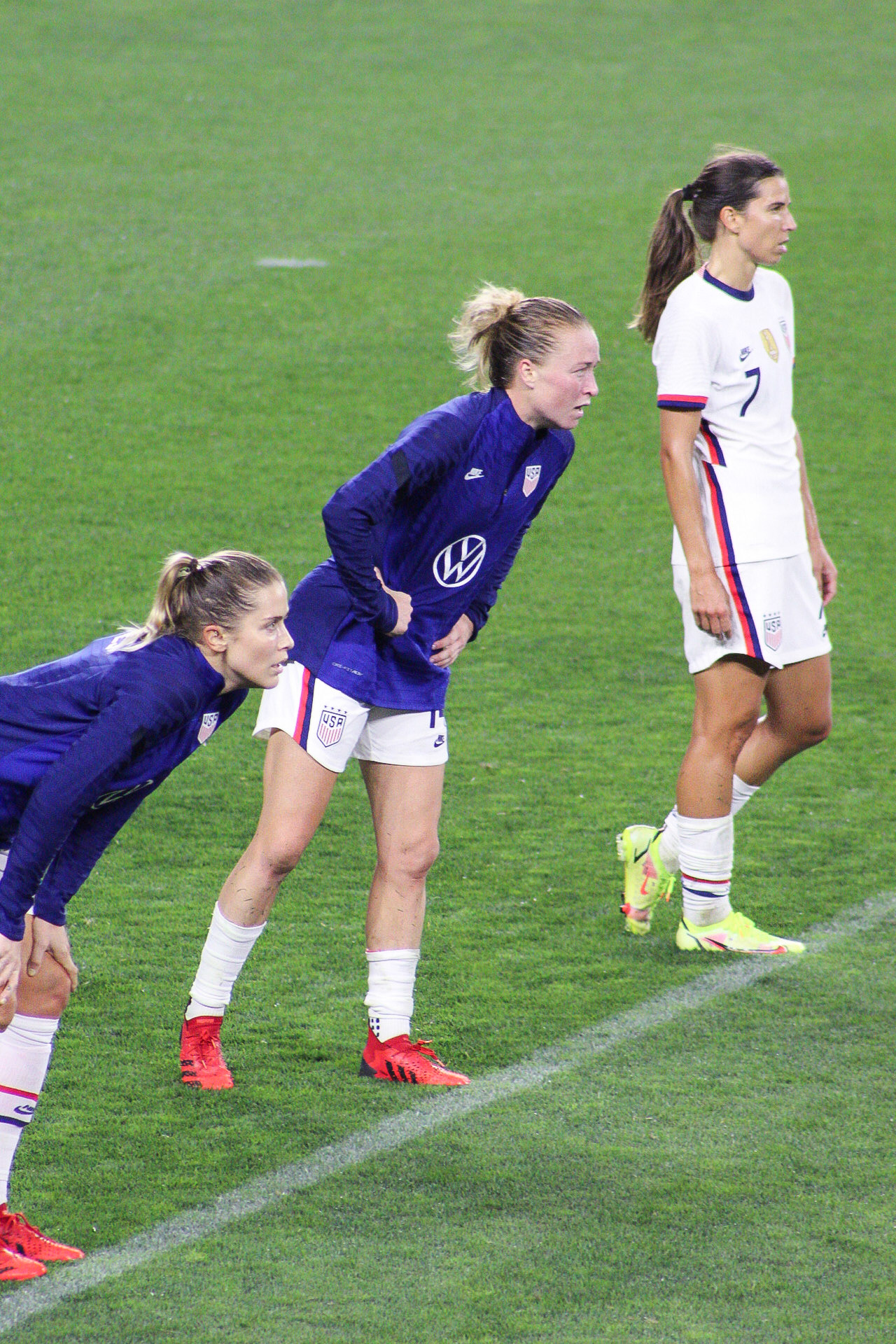 Abby Dahlkemper, Emily Sonnett, Tobin Heath