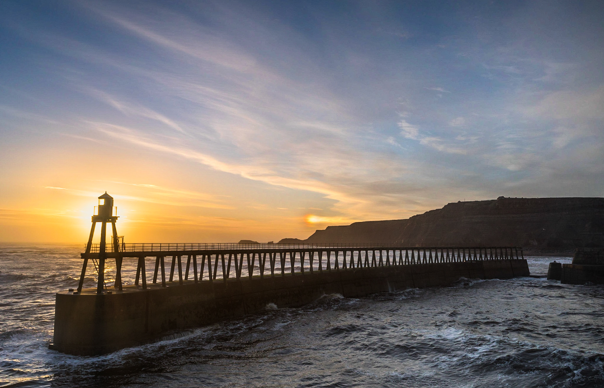 Whitby Harbour Sunrise