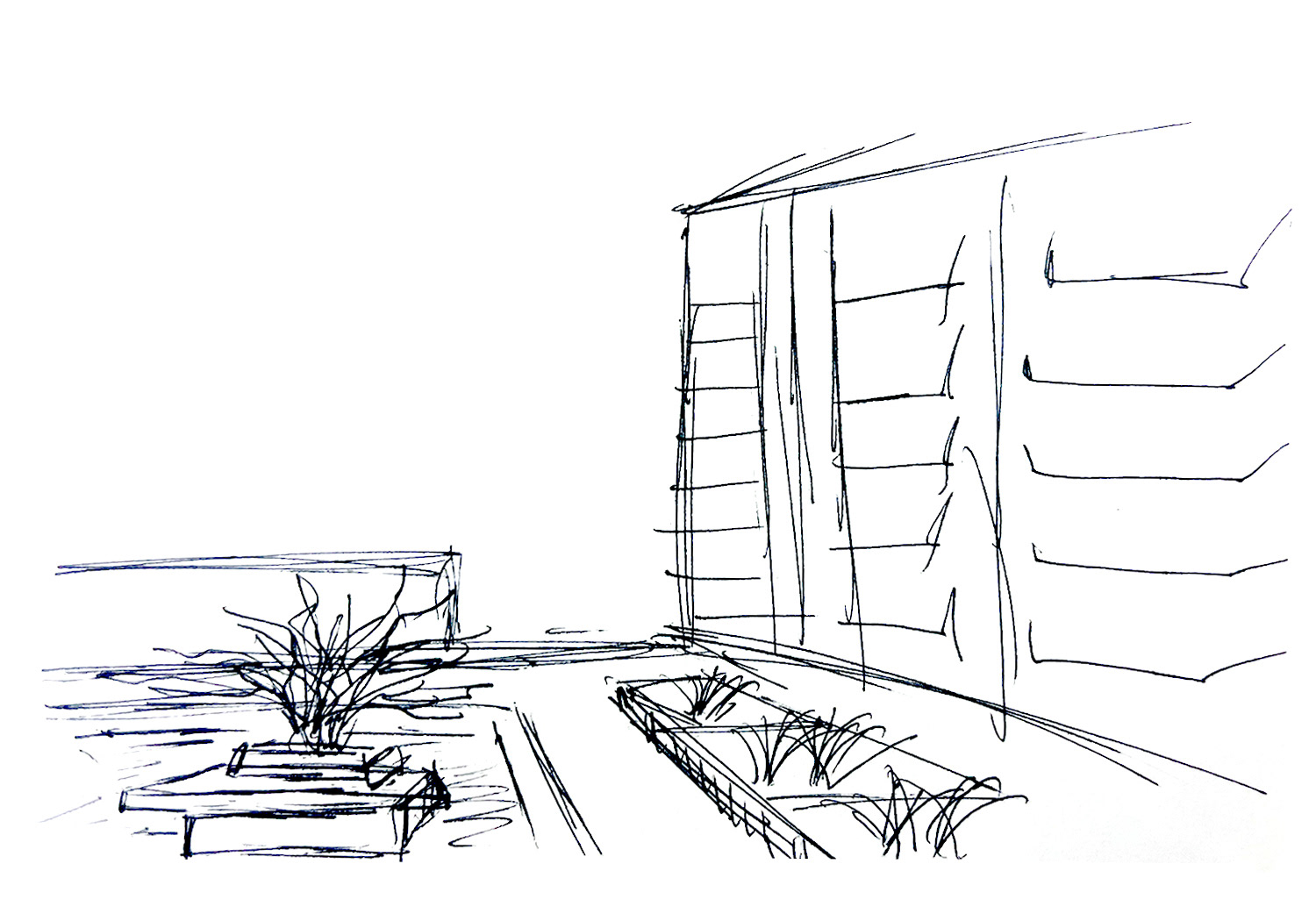 Site sketch of the superblock site completed upon visitation in NYC