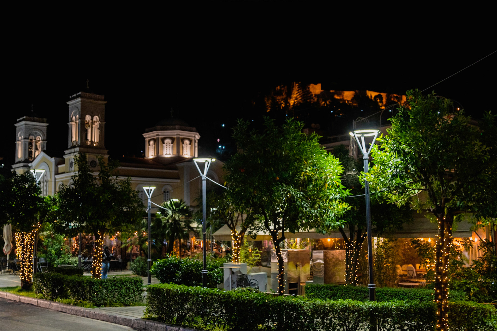 Castle and cathedral view from Elefterias Square