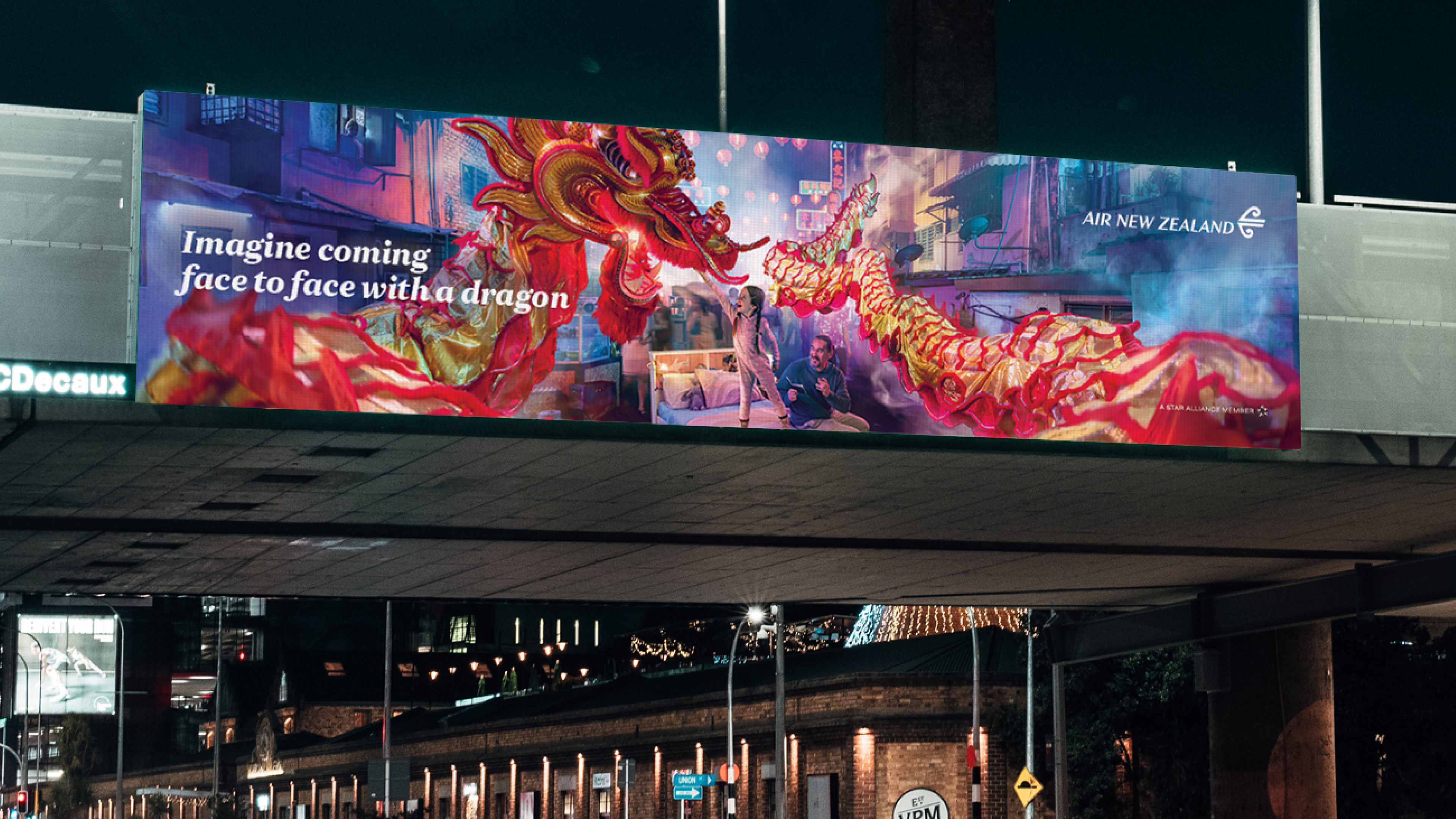 Creative art direction for the Air New Zealand 'From Here, Anywhere' campaign by Ben Barnes, featuring cinematic visual storytelling and brand-led imagery.