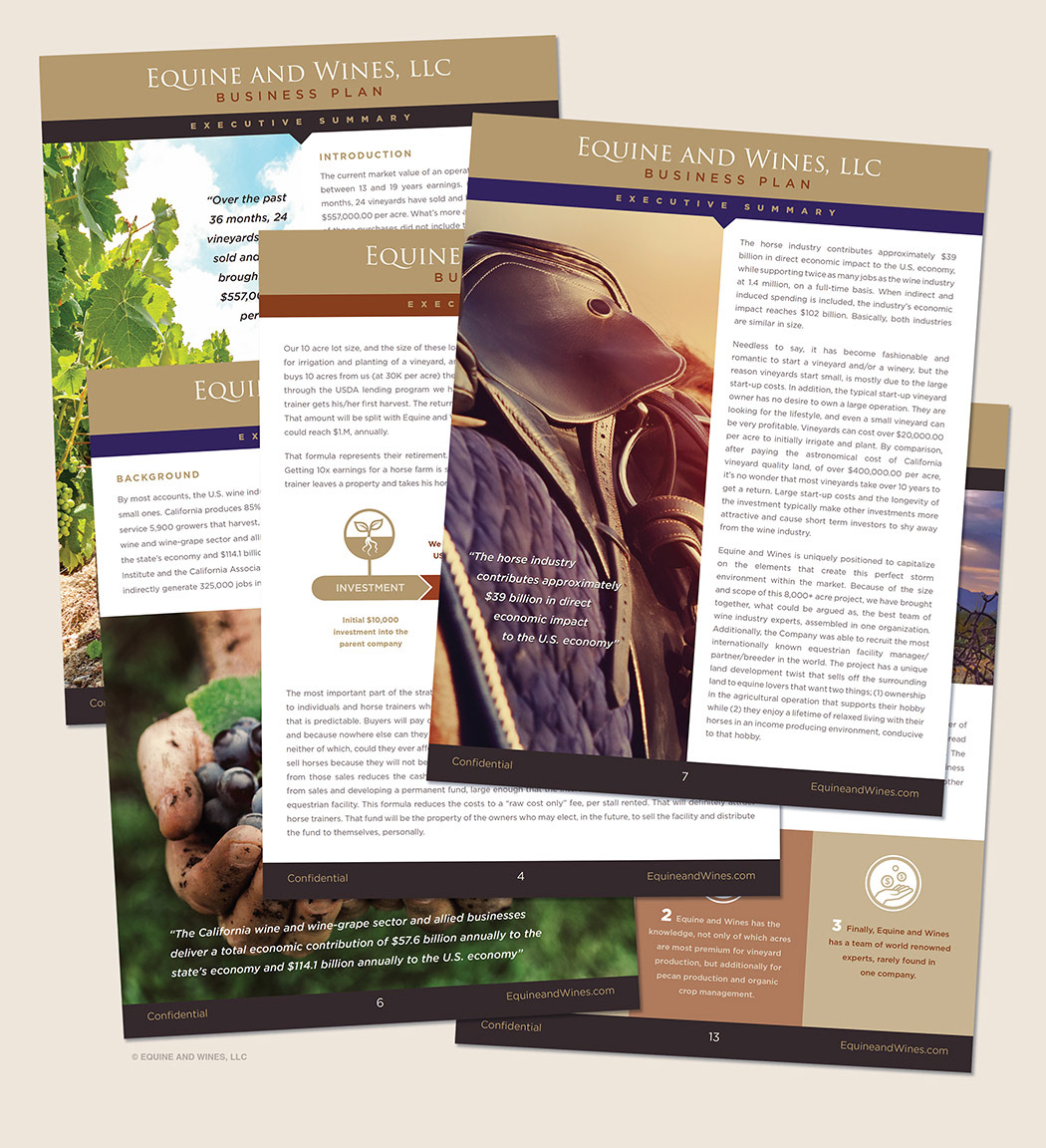 EQUINE & WINES INVESTMENT PACKET
