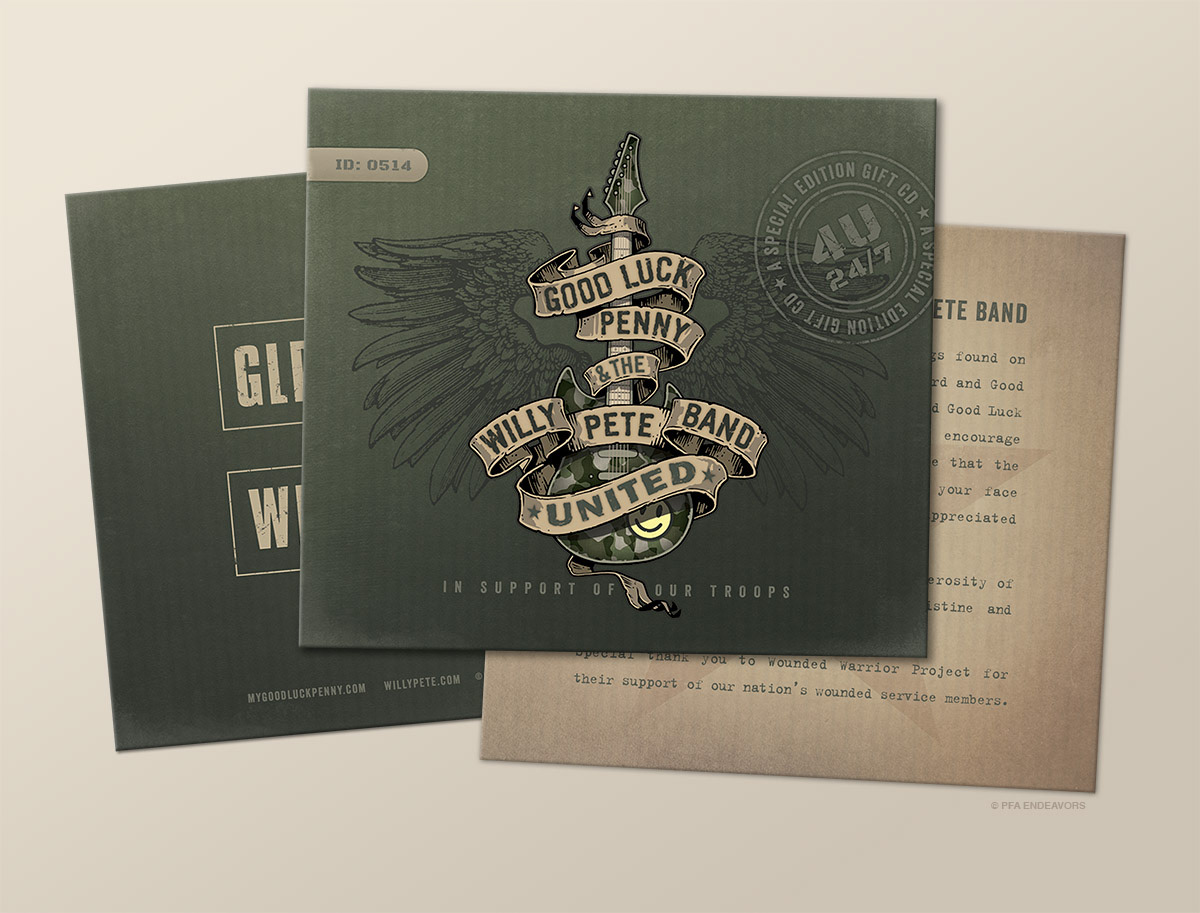 COVER DESIGN FOR CD CREATED FOR THE US MILITARY