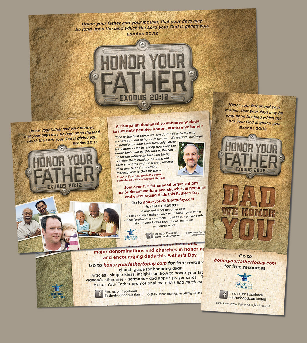 HONOR YOUR FATHER CAMPAIGN COLLATERAL
