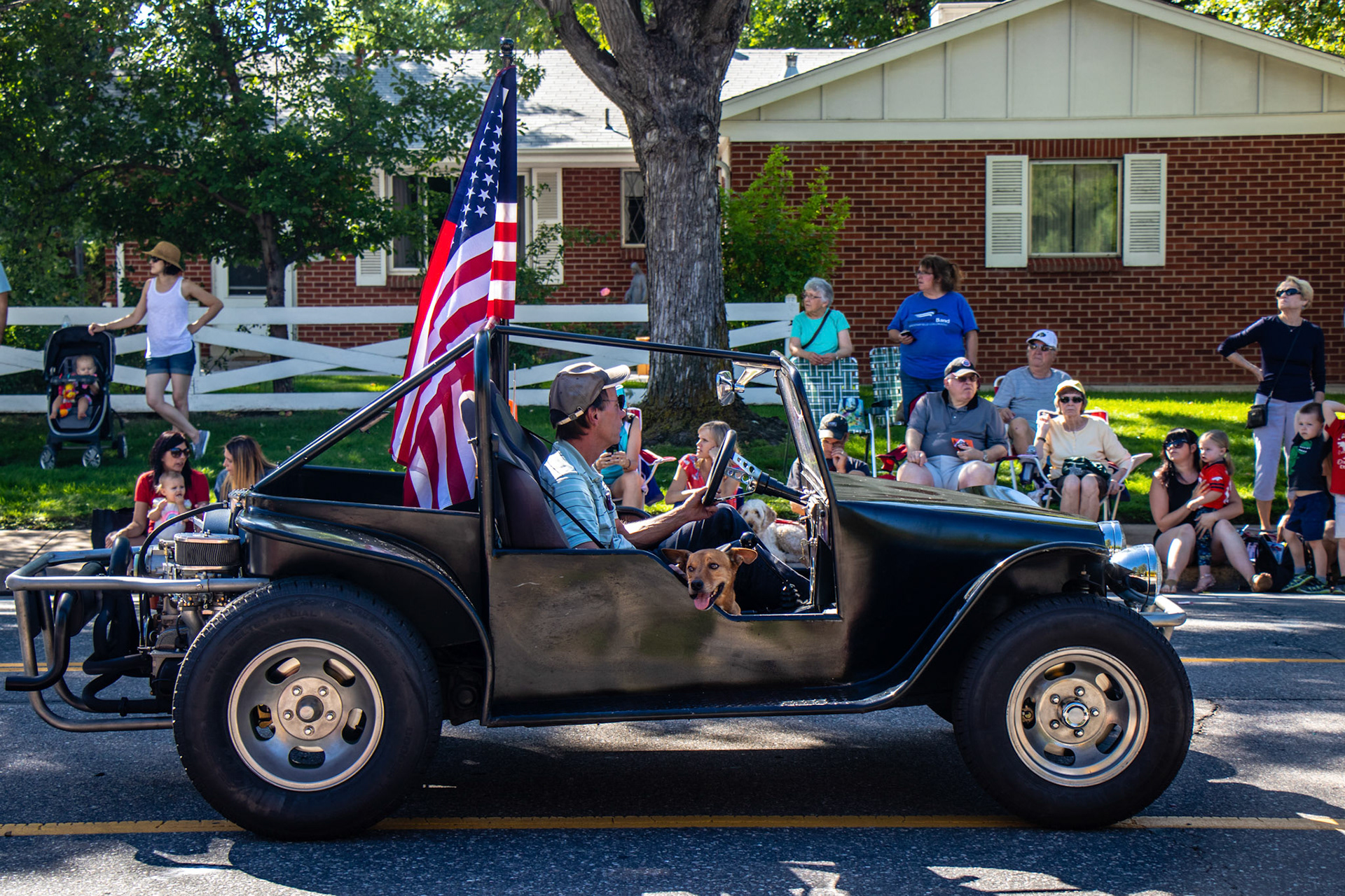 There are some common themes at Broomfield Days: American flags, unique cars, and jubilant dogs.