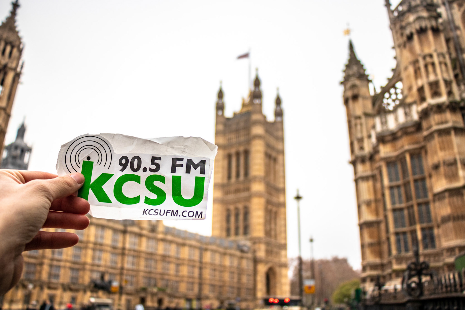 The goal of this photo was to show that 90.5 KCSU Fort Collins streams worldwide.