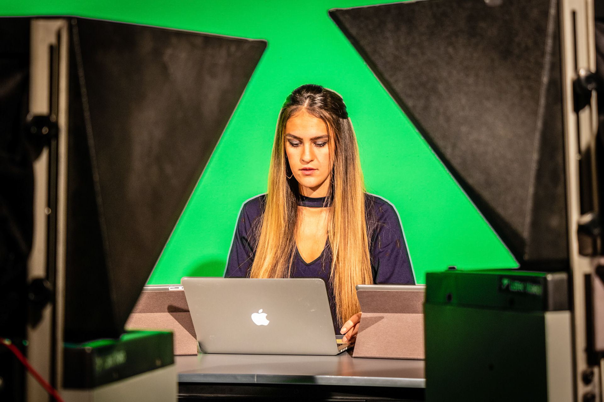 The aim of this photo was to display the production quality of Collegian Television.
