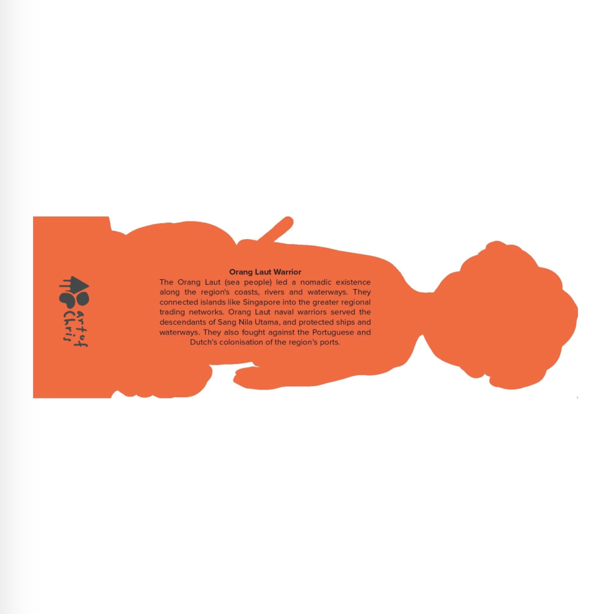 Orang Laut Warrior bookmark