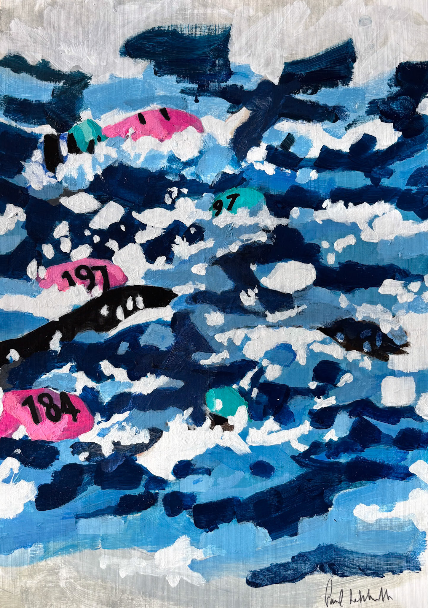 Start Acrylic on paper 42 x 29.7 cm