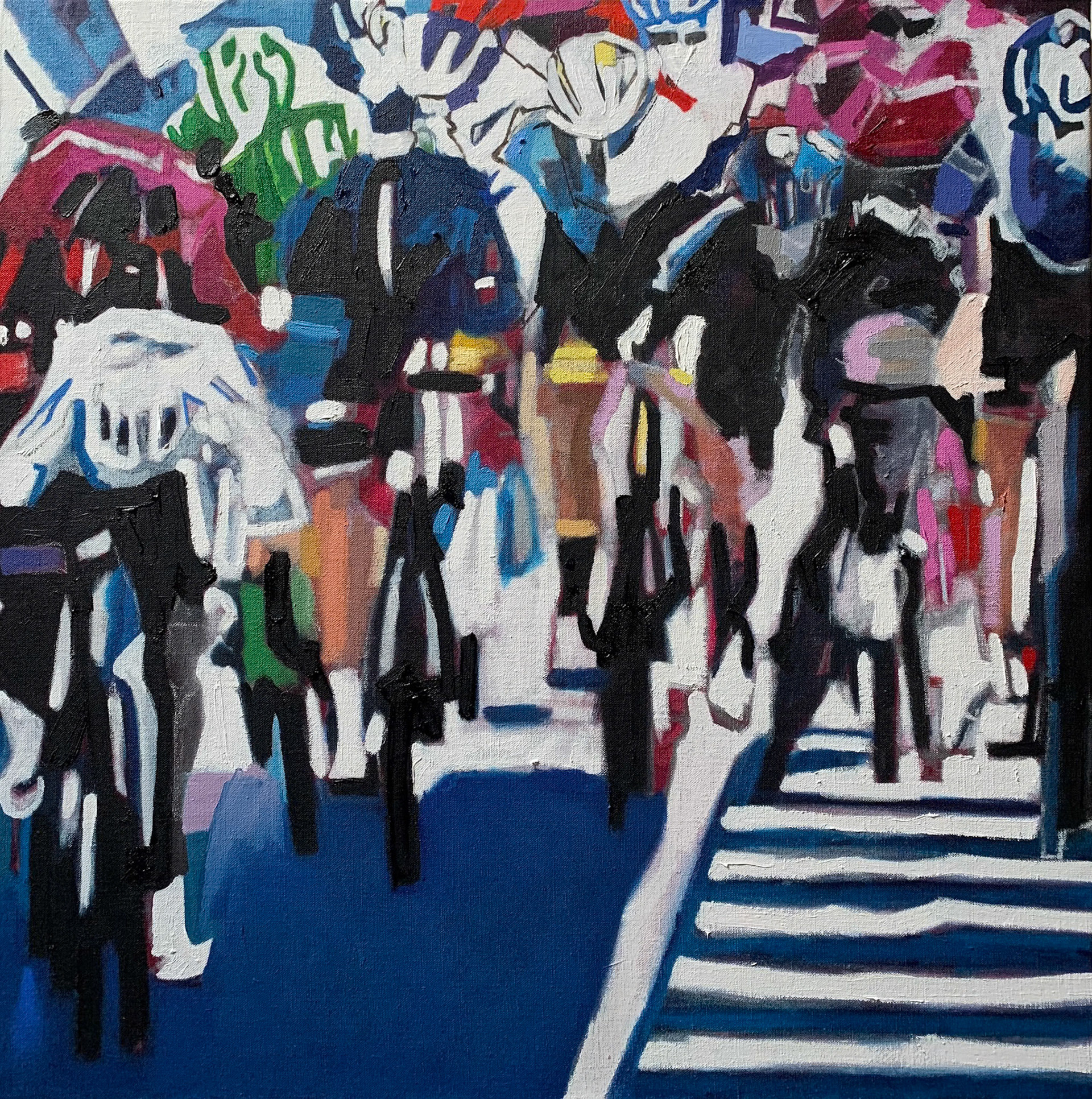 "Sprint" Giro Oil on Canvas