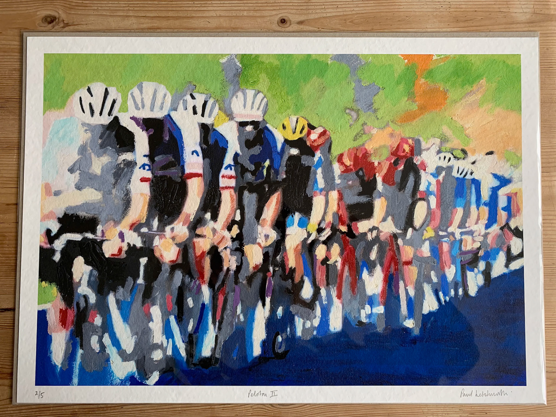 "Peloton UAE riders 59.5 X 42 cm £81.00 Edition of 5
