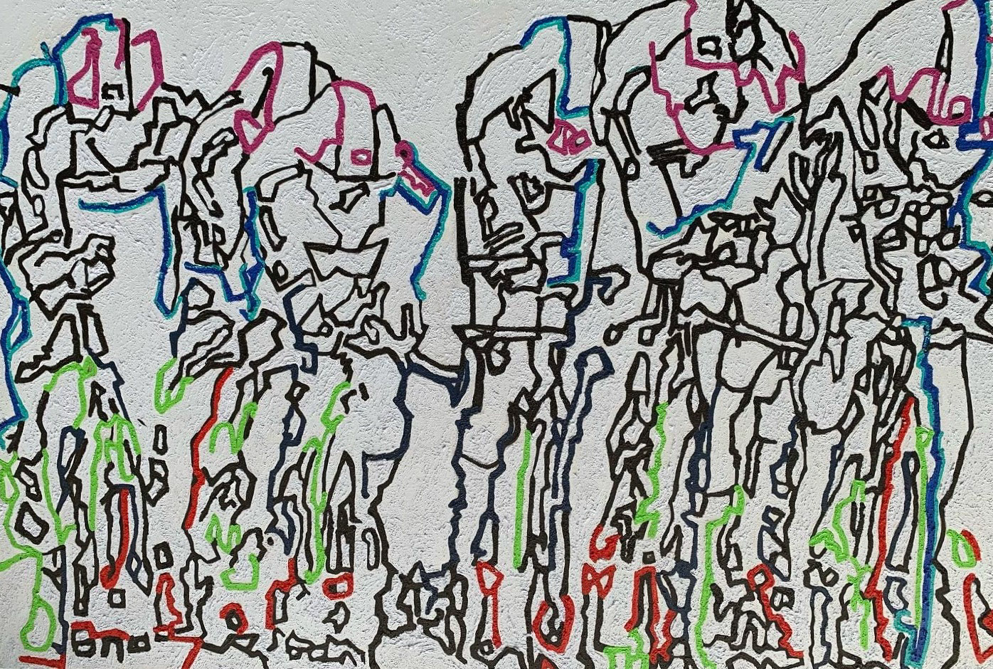 TT Train 90 x 70 cm Arcylic on canvas