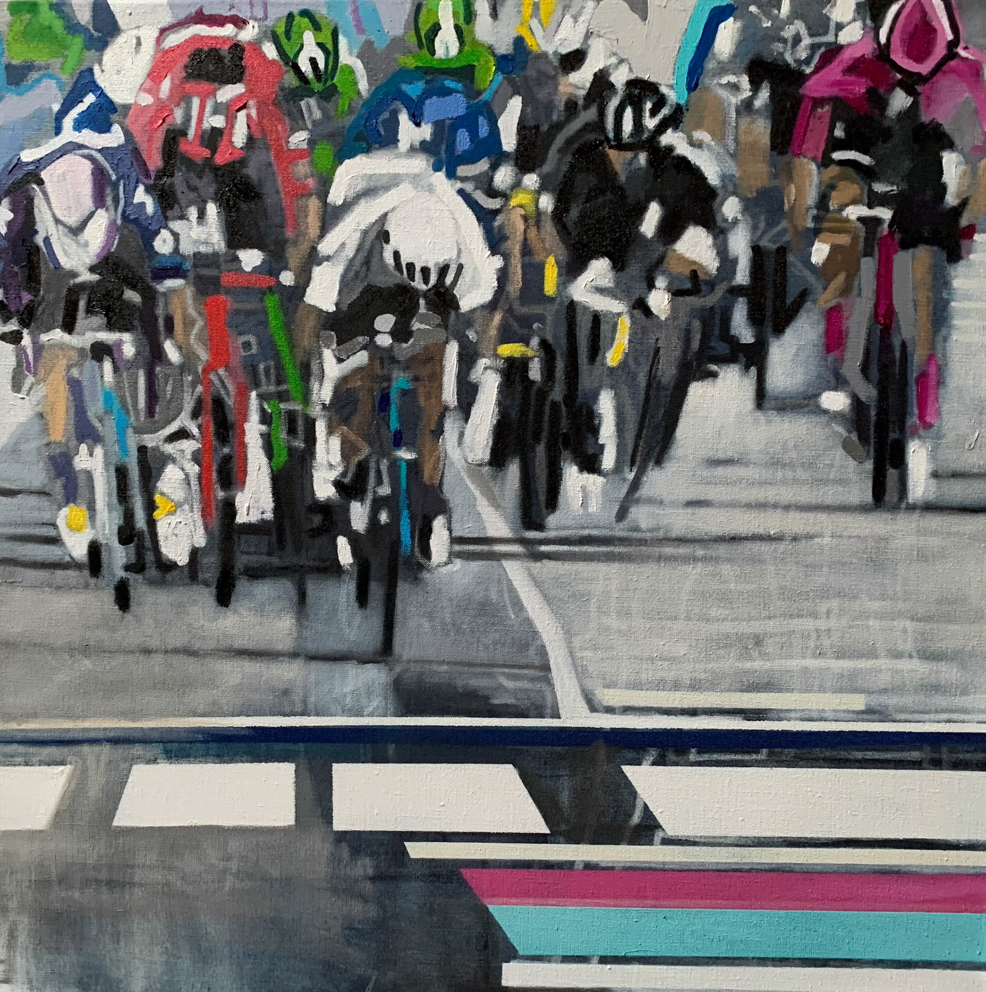 "Win" Giro Oil on Canvas