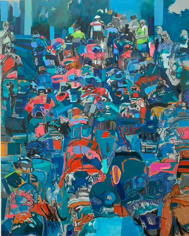 Lincoln Grand Prix ( Up Michaelgate) Oil on canvas 120 x 150 cm