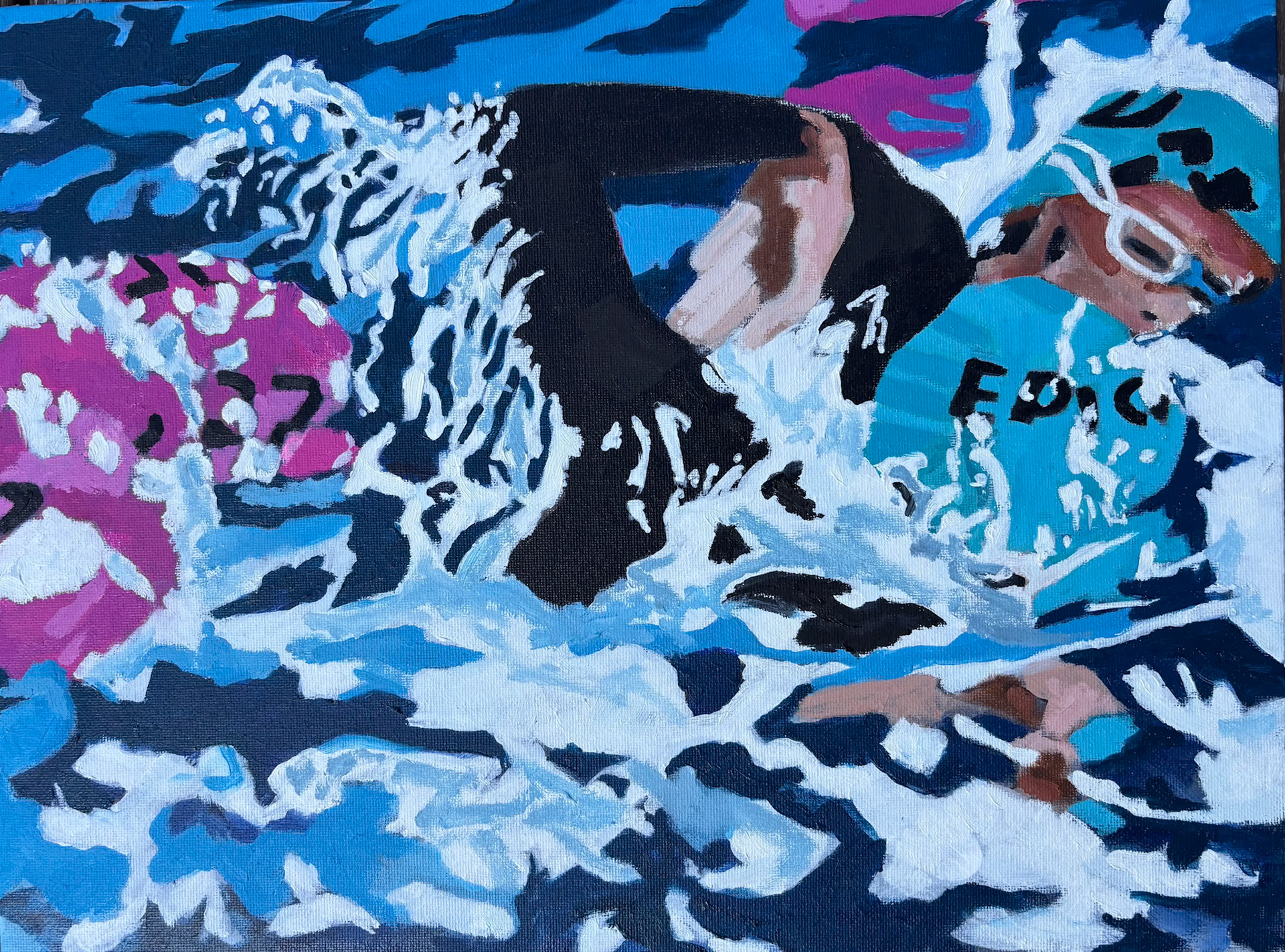 "Epic "Acrylic on canvas board 42 x 29.7 cm