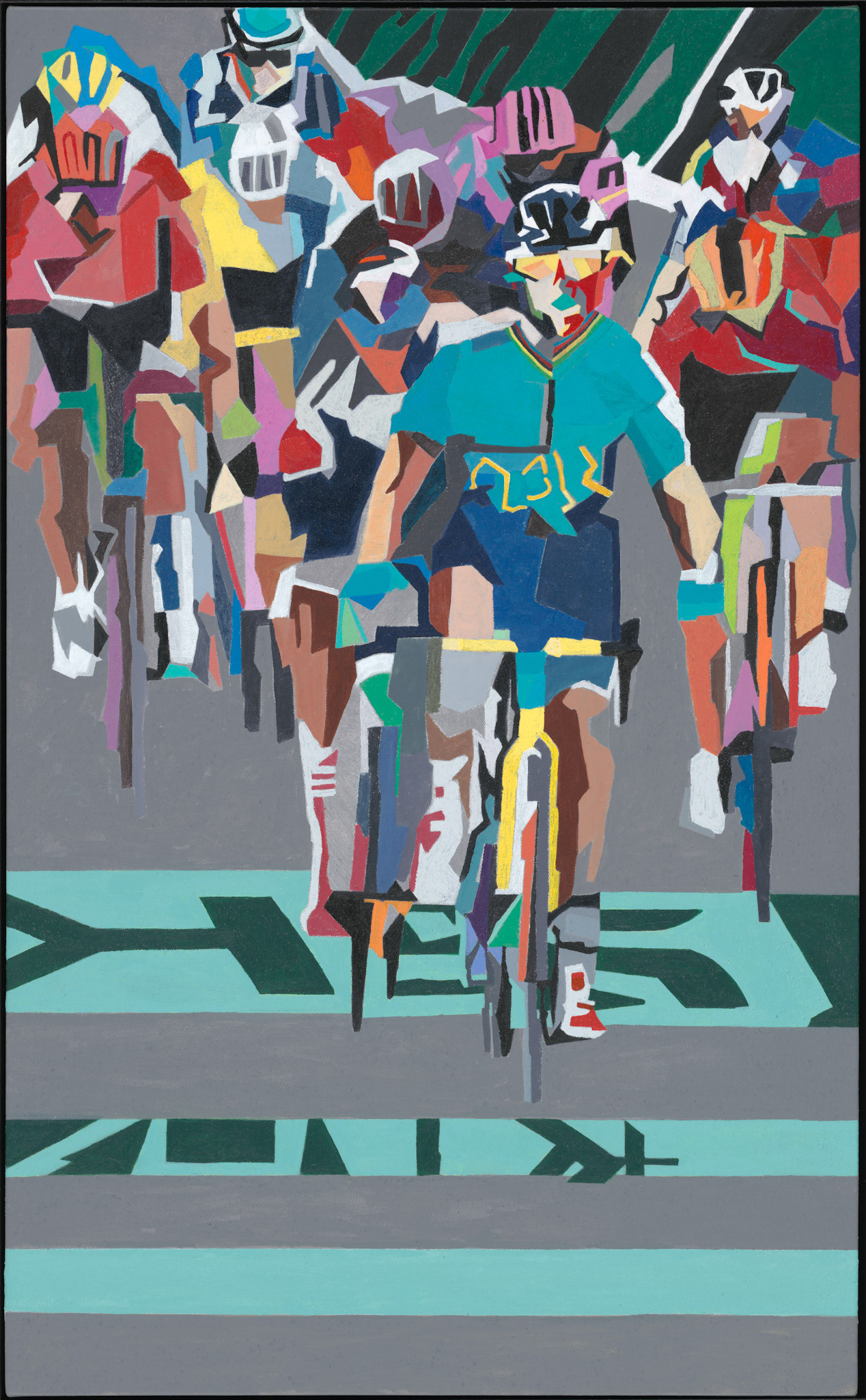 "Finish line" 64 x 101 cm