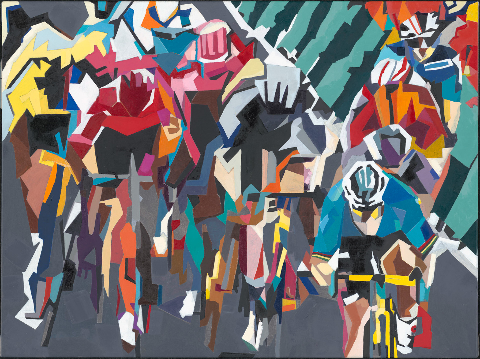 "Jostle" Oil on Canvas 80 x 104.5 cm