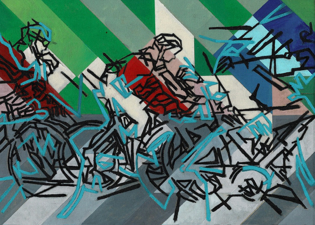 Esquieze-Sere No 3 Acrylic on linen 42 x 29.7 cm
