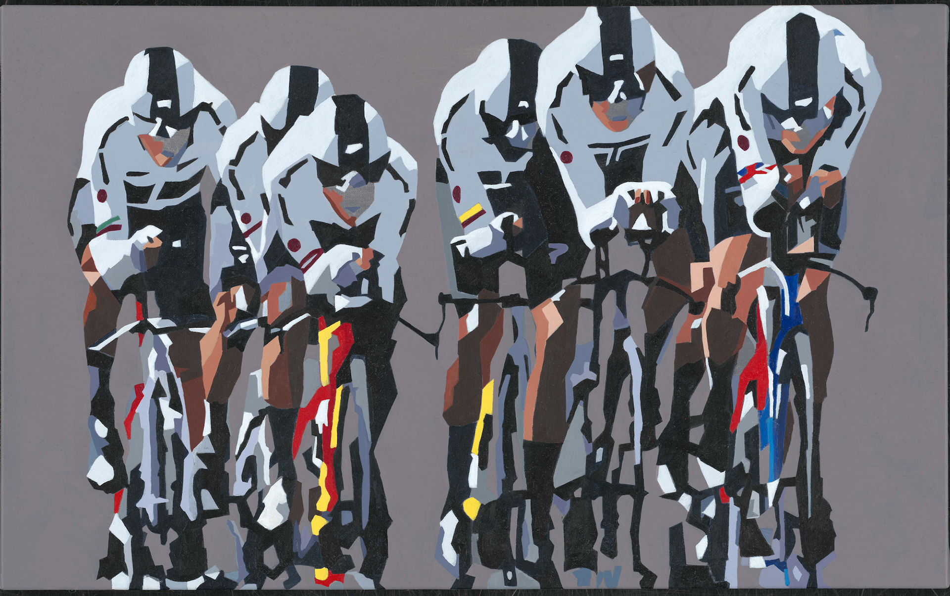 Sky TT train Acrylic on Canvas 101 x 64 cm