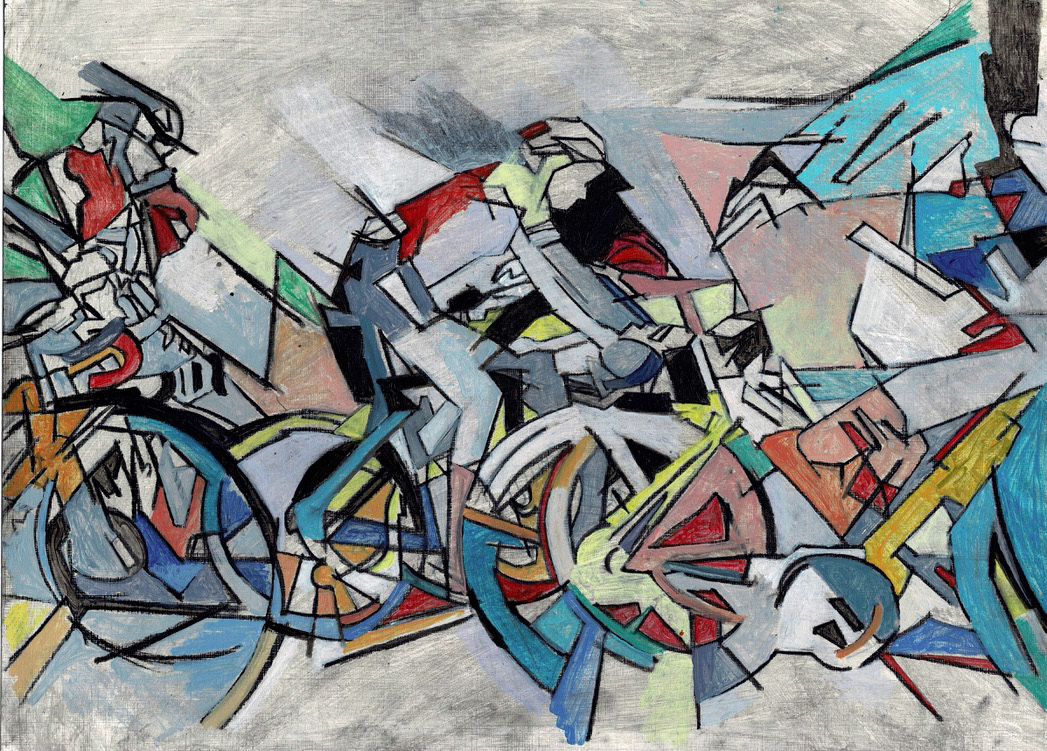 Esquieze-Sere  study 1 Acrylic on paper 42 x 29.7 cm