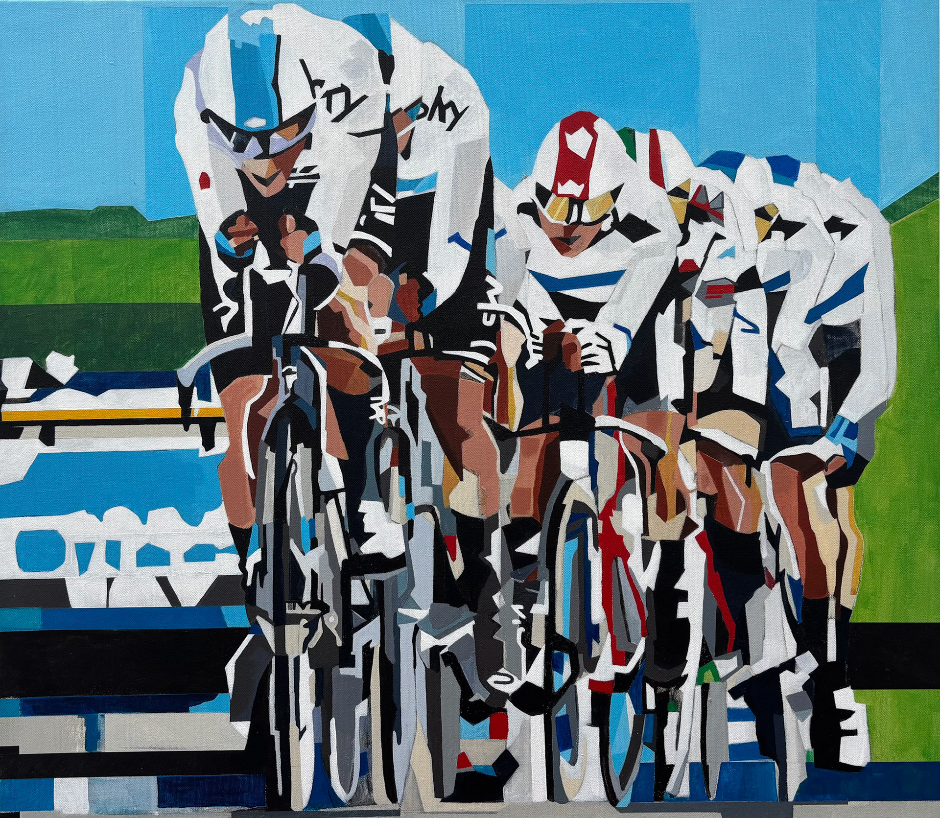 In the zone Acrylic on canvas