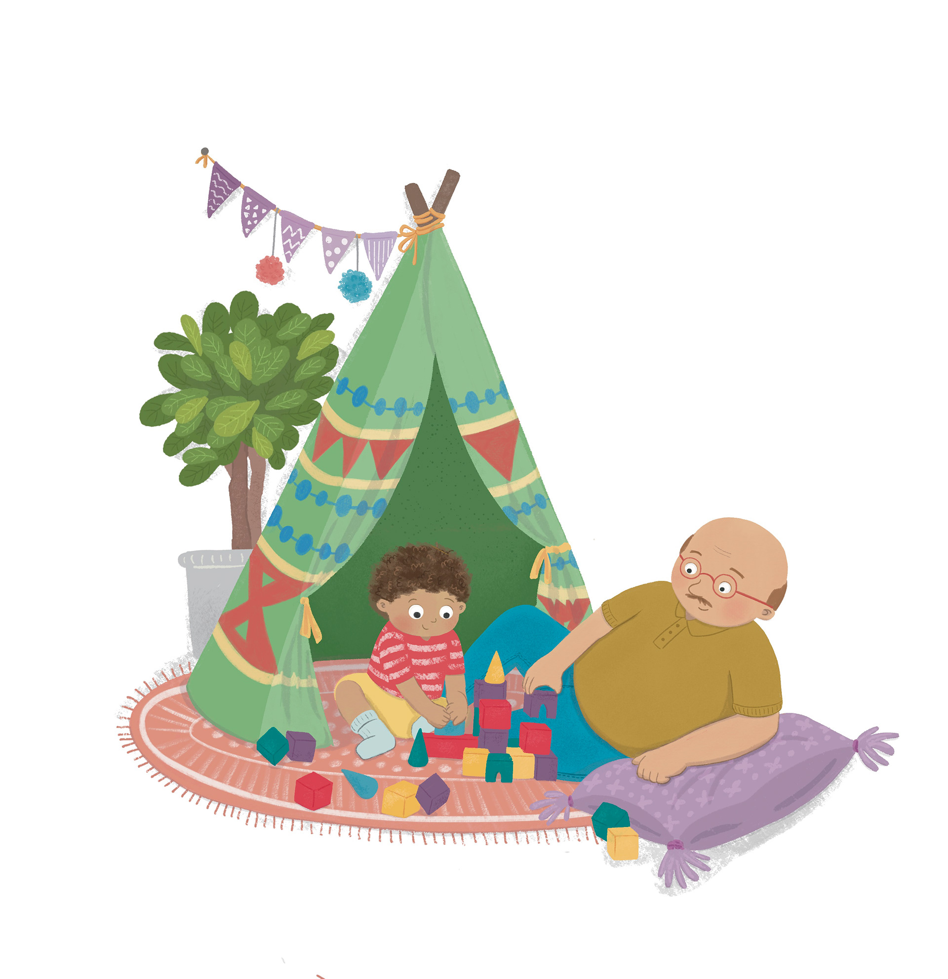 One, Two, Three! - Spot illustration