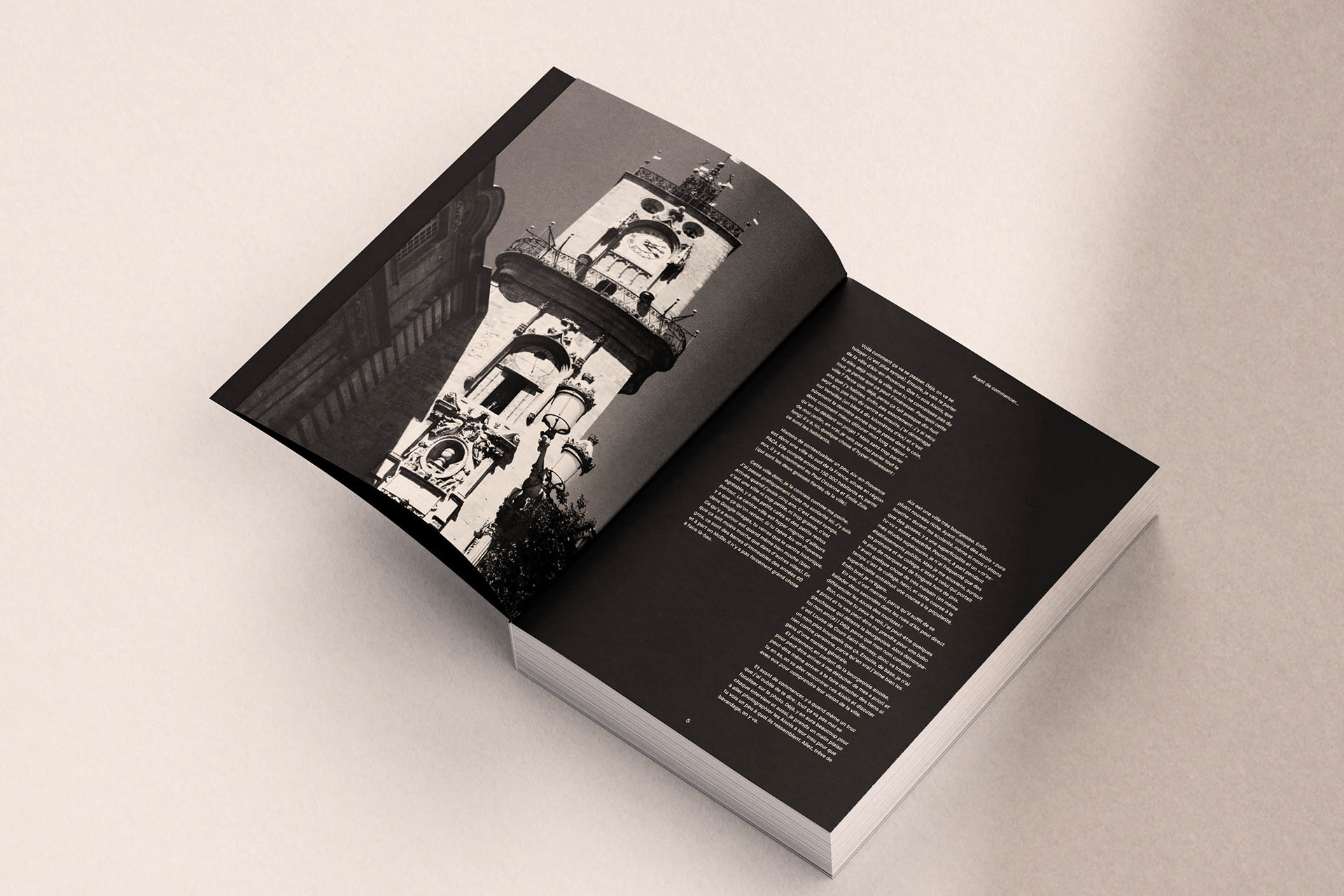 Opened book showing the first pages