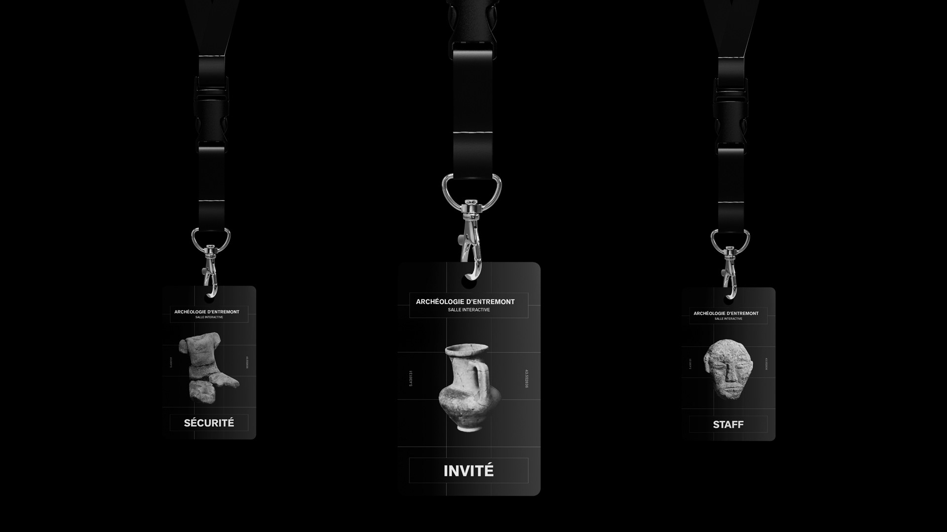 Exhibition badge for security, guests and staff