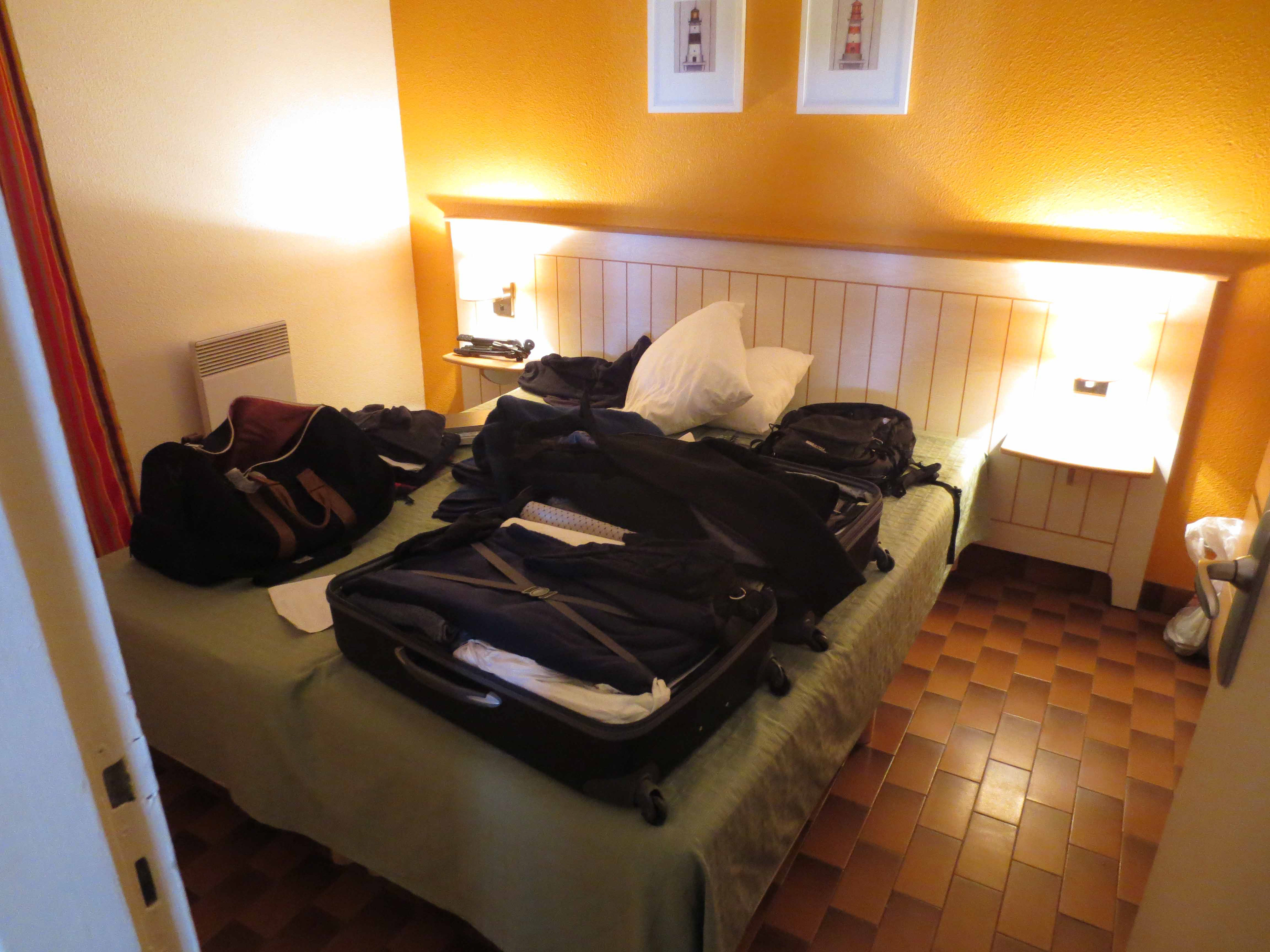 My room; unpacking.