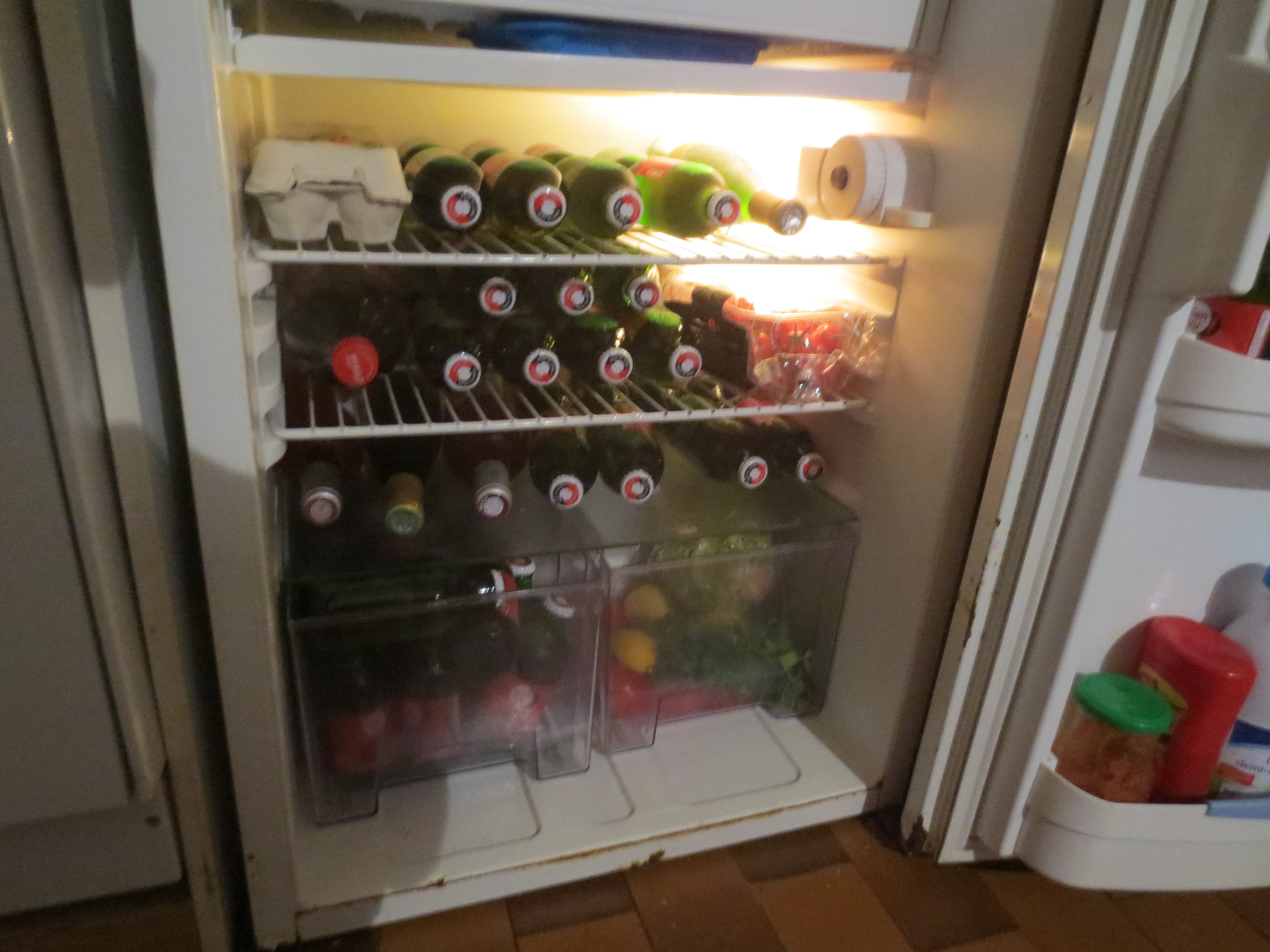 Fridge fully stocked