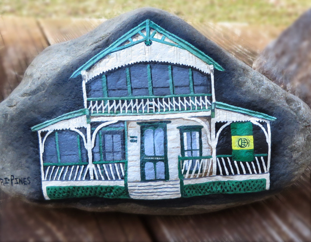 To daydream of their summer lake home year-round. Approx. 10" stone