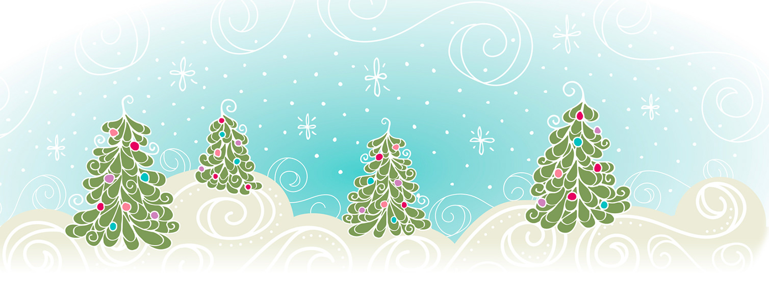 Swirly Vector Christmas