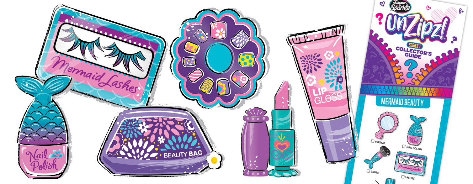 Product Illustration for Packaging & Collectable Insert Design