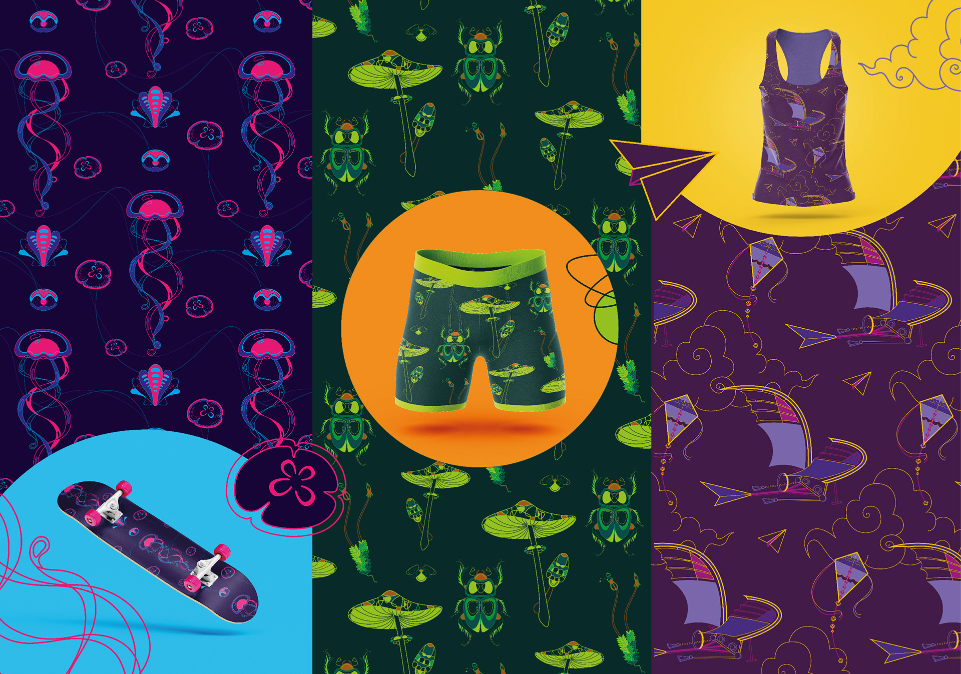 Martyna Wojciechowska, II r. Grafika, Pattern (4 wzory)