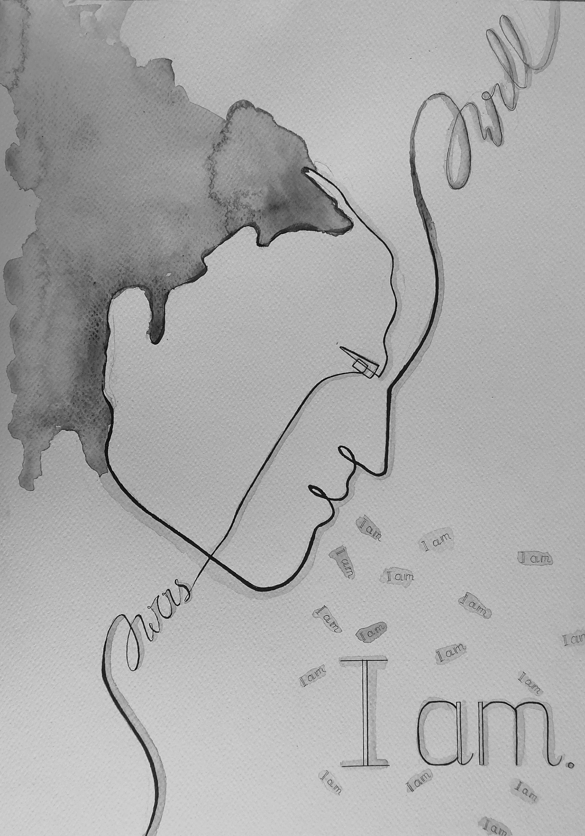 Kamila Huzar Plakat I'am, I was, I will/ I r. SW mgr